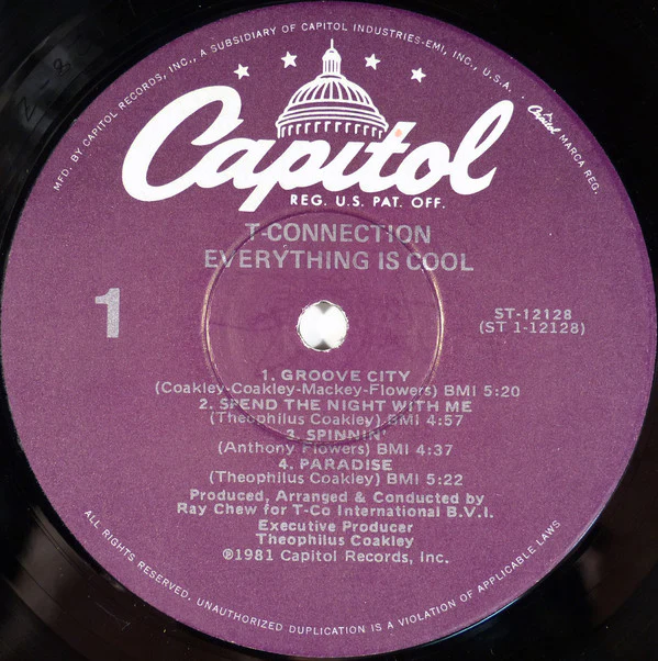 T-Connection - Everything Is Cool (LP, Album, Win) (Very Good (VG)) - Image 3