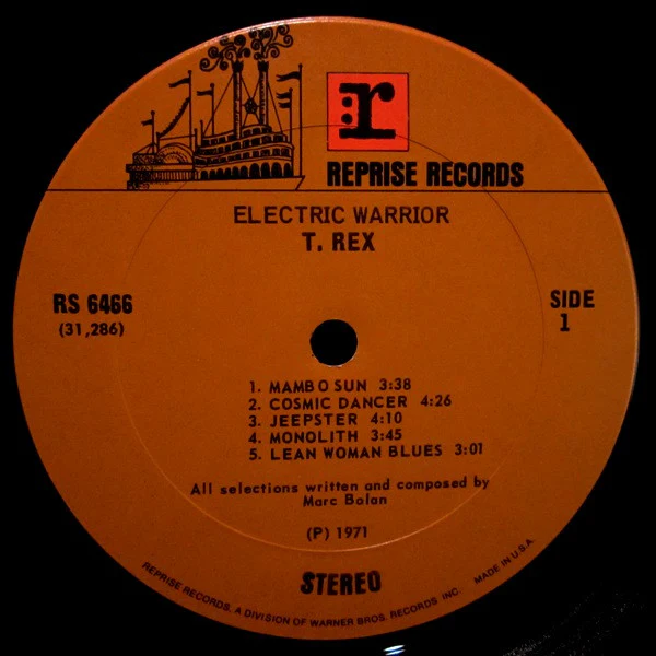 T. Rex - Electric Warrior (LP, Album, Pit) (Very Good Plus (VG+)) - Image 4