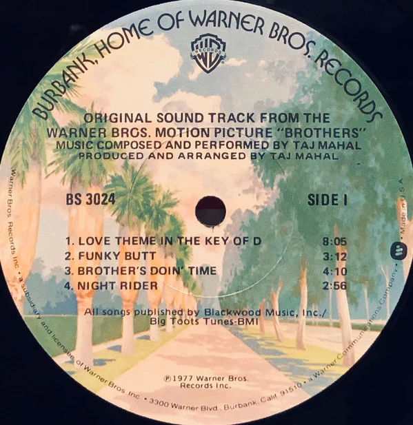 Taj Mahal - Brothers (LP, Los) (Very Good Plus (VG+)) - Image 3