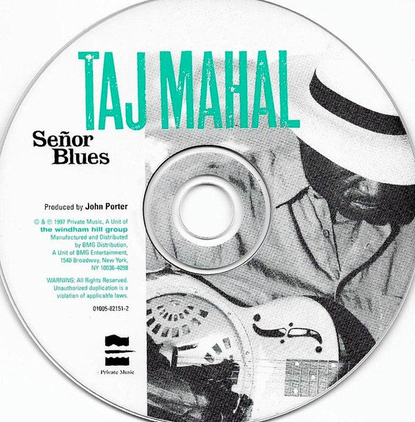 Taj Mahal - Señor Blues (CD, Album) (Very Good Plus (VG+)) - Image 3
