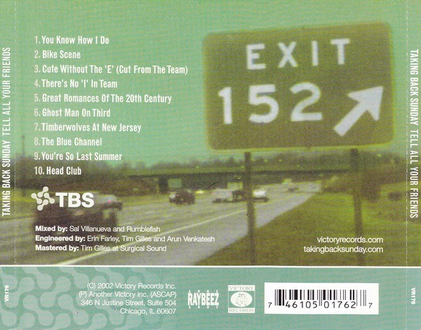 Taking Back Sunday - Tell All Your Friends (CD, Album) (Very Good Plus (VG+)) - Image 5