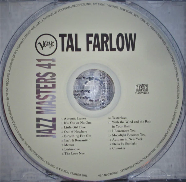 Tal Farlow - Tal Farlow (CD, Comp) (Very Good Plus (VG+)) - Image 2