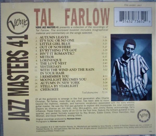 Tal Farlow - Tal Farlow (CD, Comp) (Very Good Plus (VG+)) - Image 3