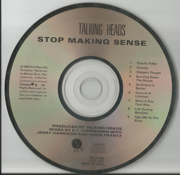 Talking Heads - Stop Making Sense (CD, Album, Club, RE, Dig) (Very Good Plus (VG+)) - Image 3