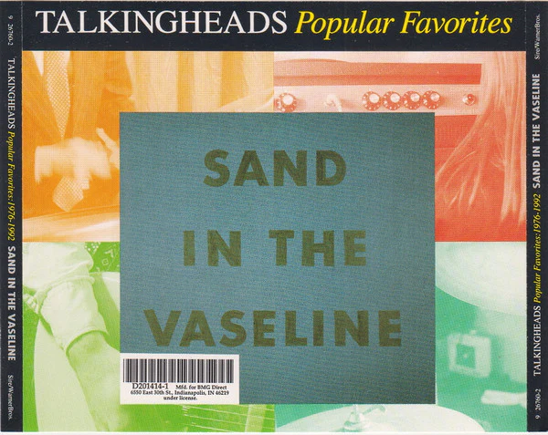 Talkingheads* - Popular Favorites 1976-1992 - Sand In The Vaseline (2xCD, Comp, Club, RM, BMG) (Very Good Plus (VG+)) - Image 2
