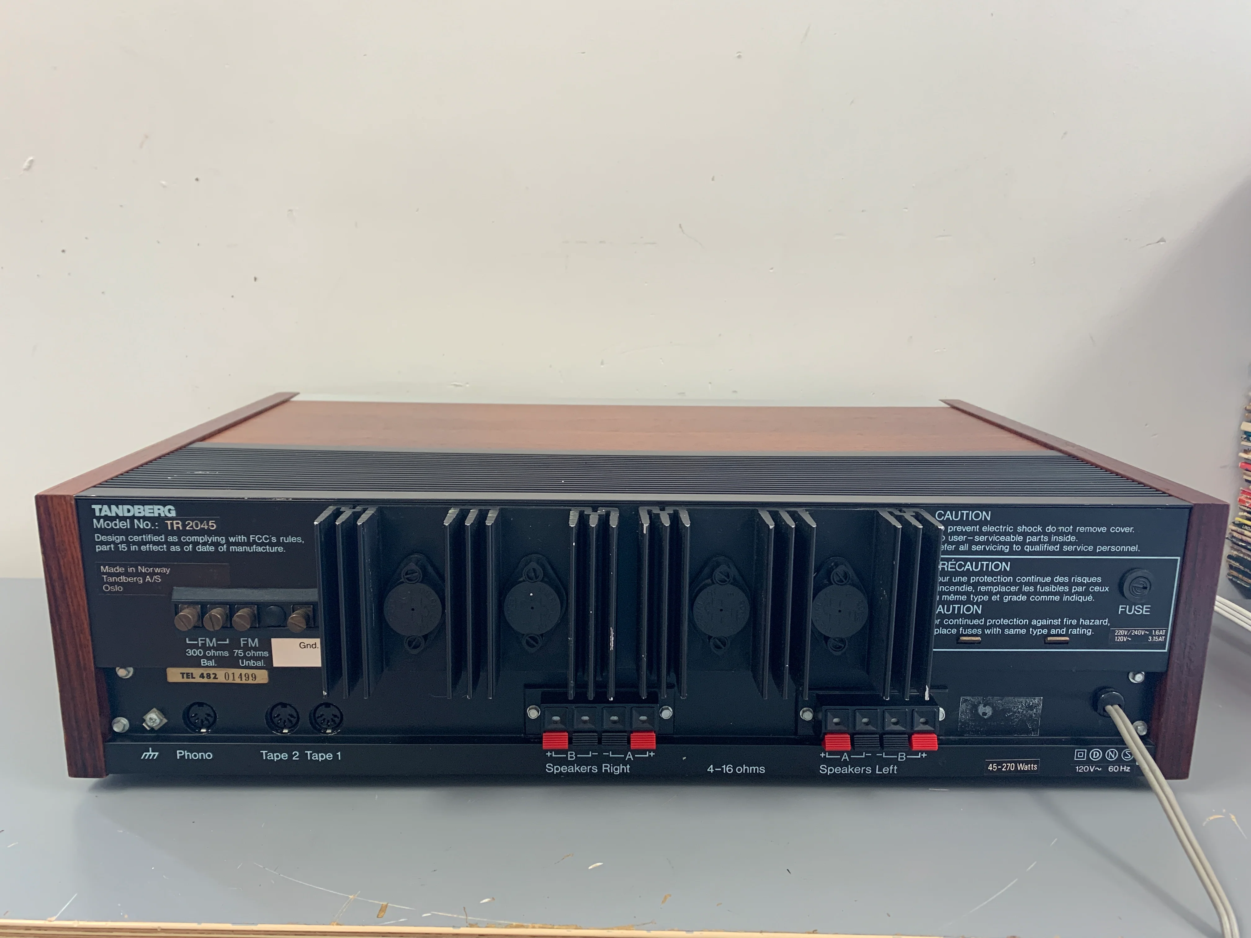 Tandberg TR 2045 Stereo receiver * 1977 * 45W RMS * $100 Flat Ship CONUS Only - Image 8