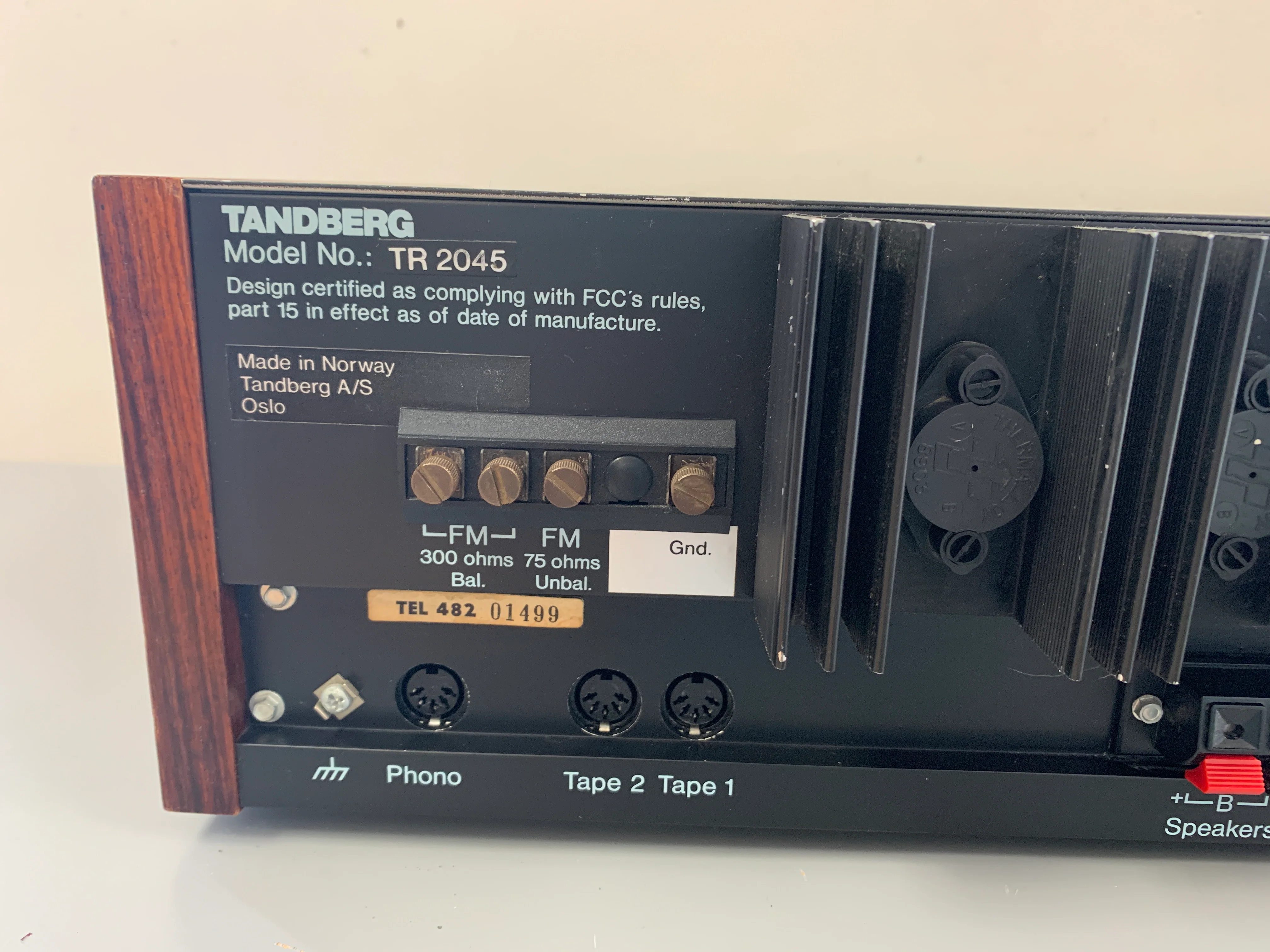 Tandberg TR 2045 Stereo receiver * 1977 * 45W RMS * $100 Flat Ship CONUS Only - Image 9