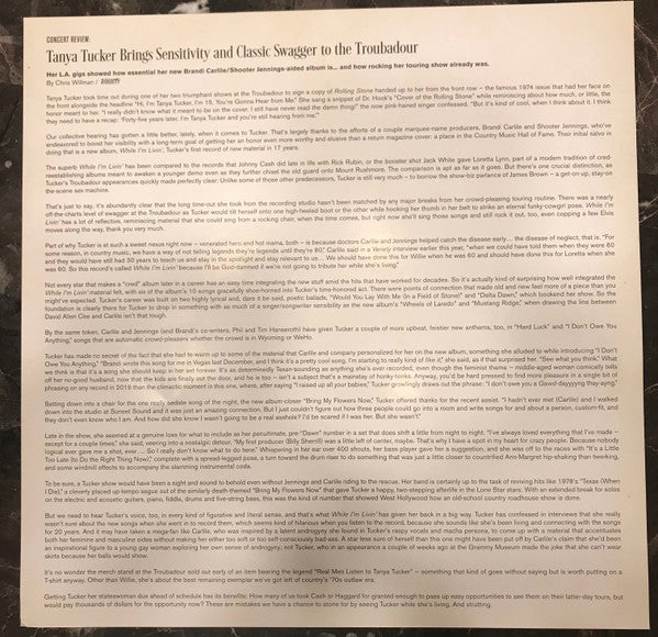 Tanya Tucker - Live From The Troubadour (2xLP) (Mint (M)) NEW & SEALED - Image 3