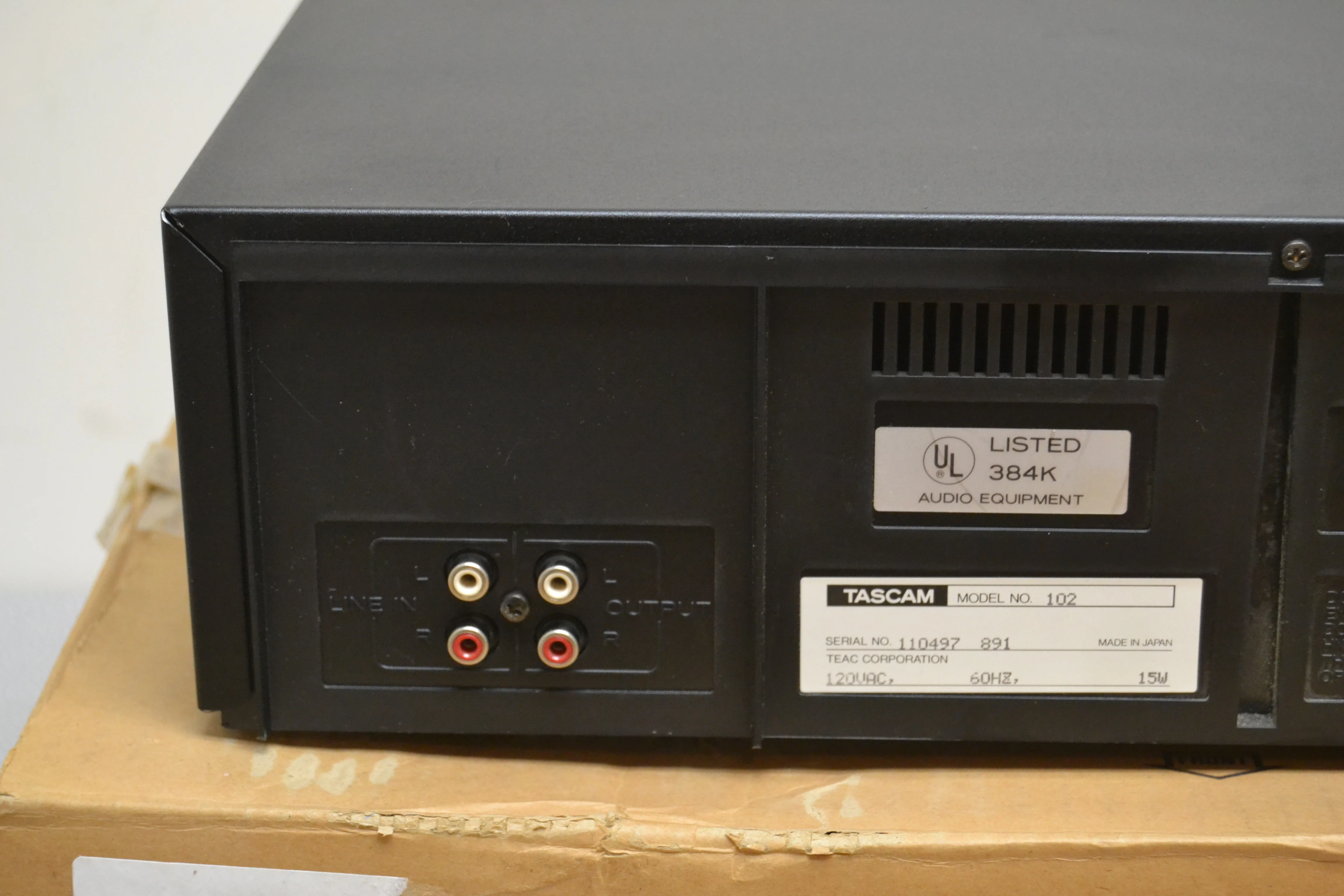 Tascam 102 Single Cassette Deck * Box * Manual - Image 10
