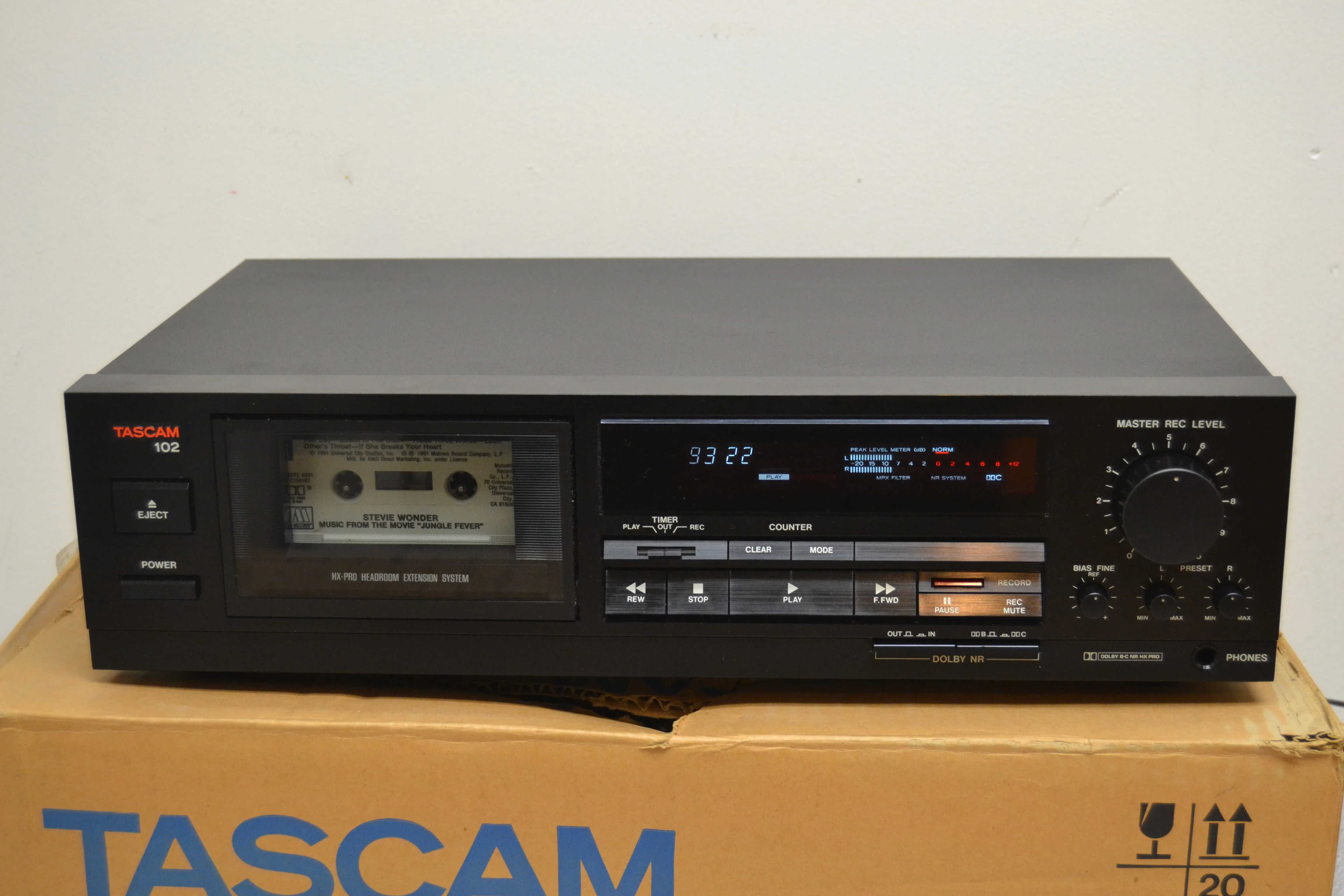 Tascam 102 Single Cassette Deck * Box * Manual - Image 2