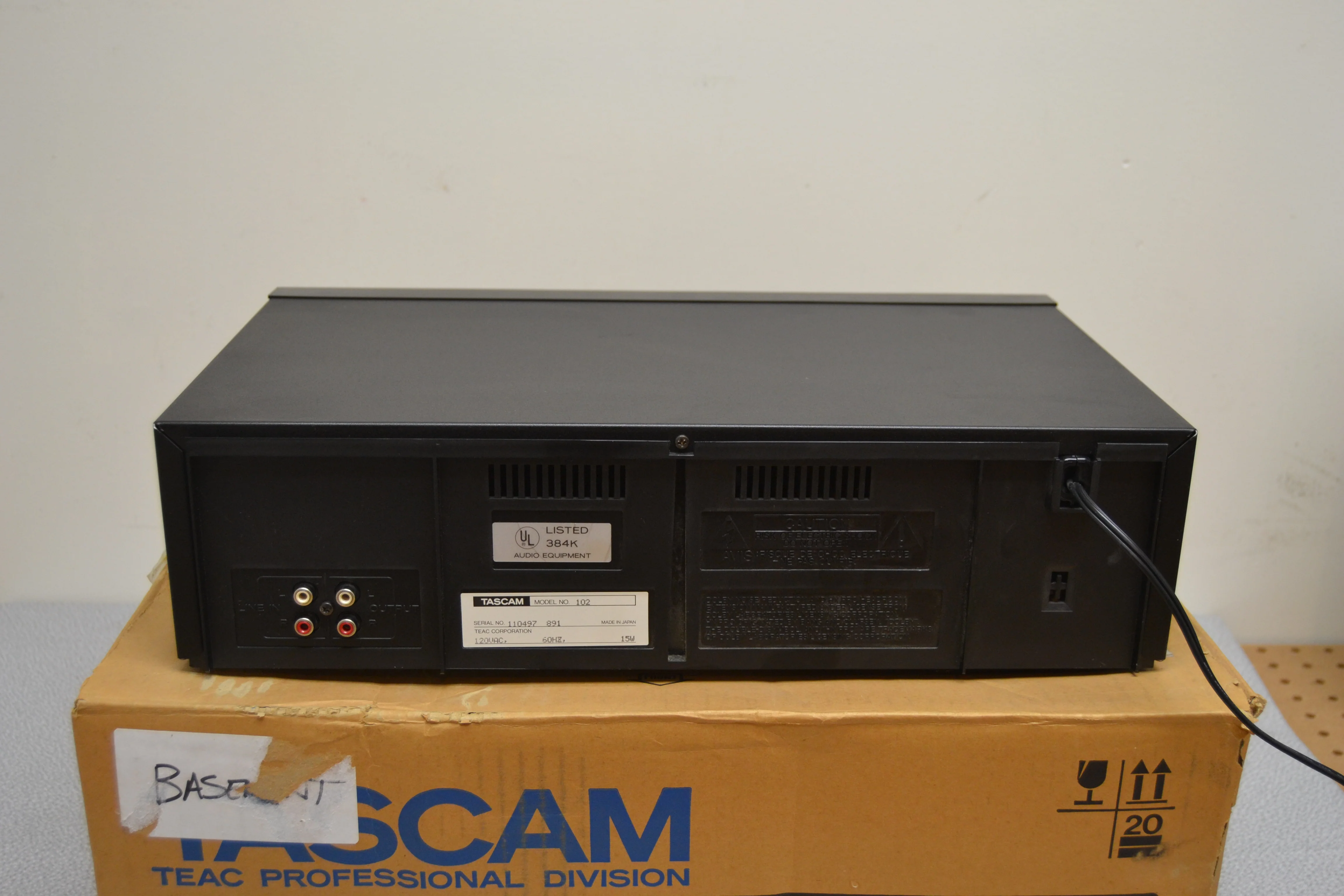 Tascam 102 Single Cassette Deck * Box * Manual - Image 9
