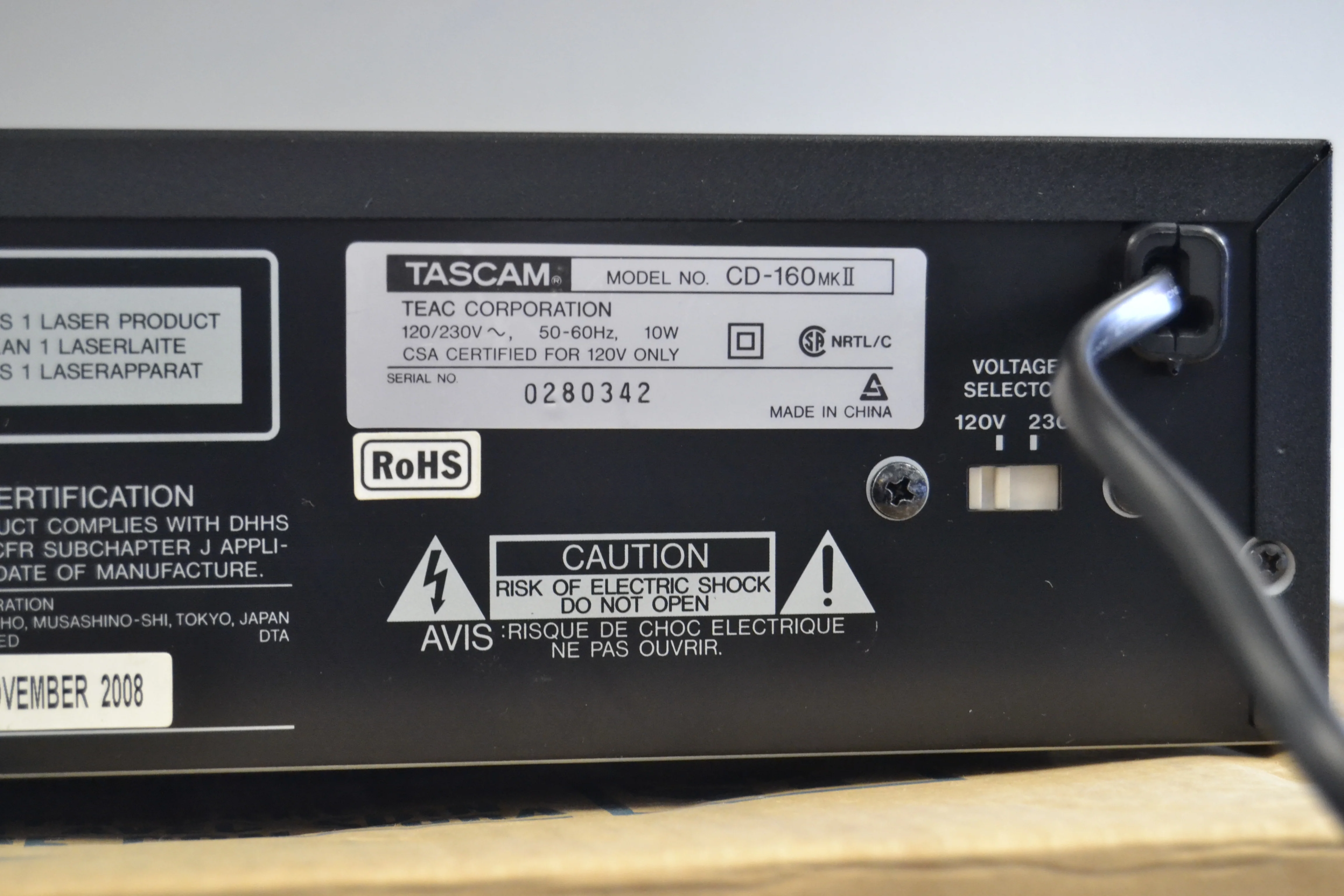 Tascam CD-160 MKII Professional CD Player * Box * Remote * Manual - Image 14