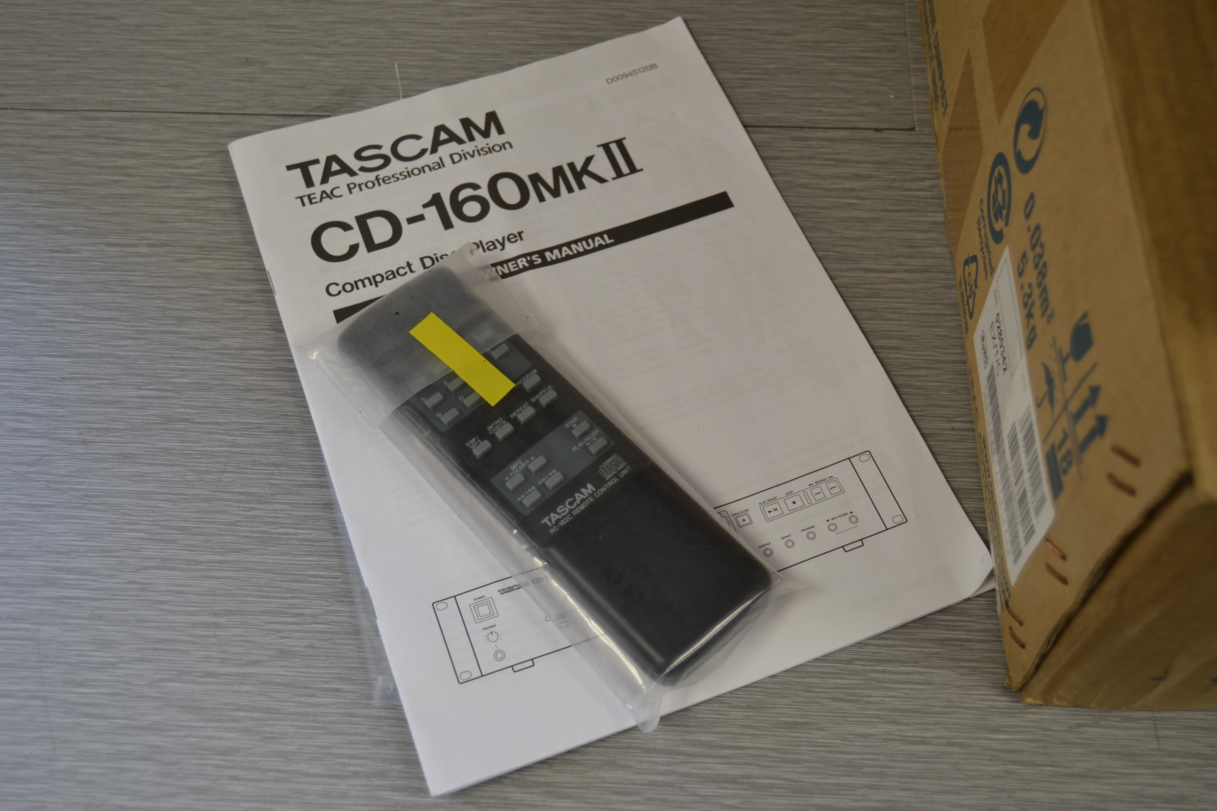 Tascam CD-160 MKII Professional CD Player * Box * Remote * Manual - Image 7
