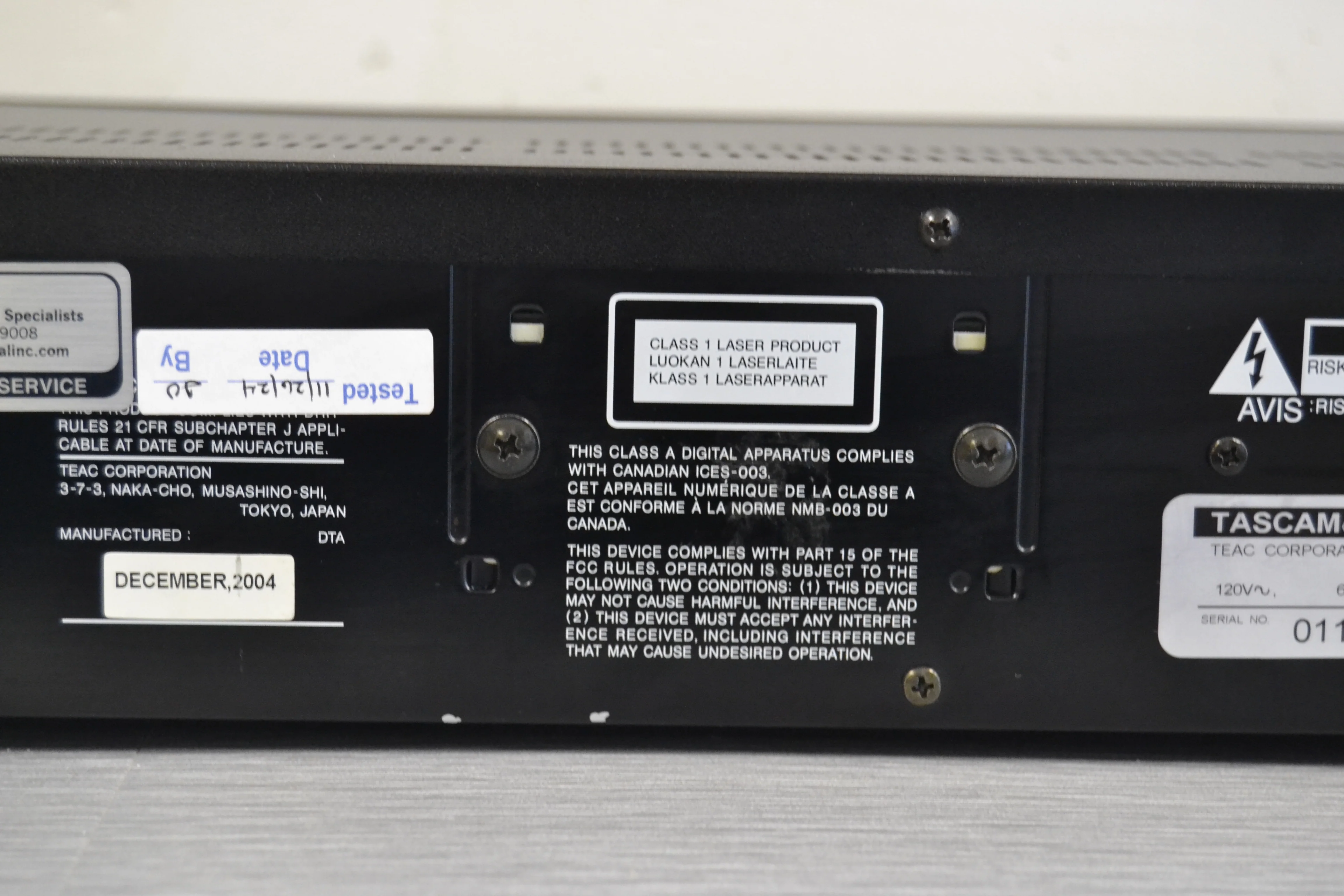 Tascam CD-RW750 Single CD Player and Recorder - Image 13