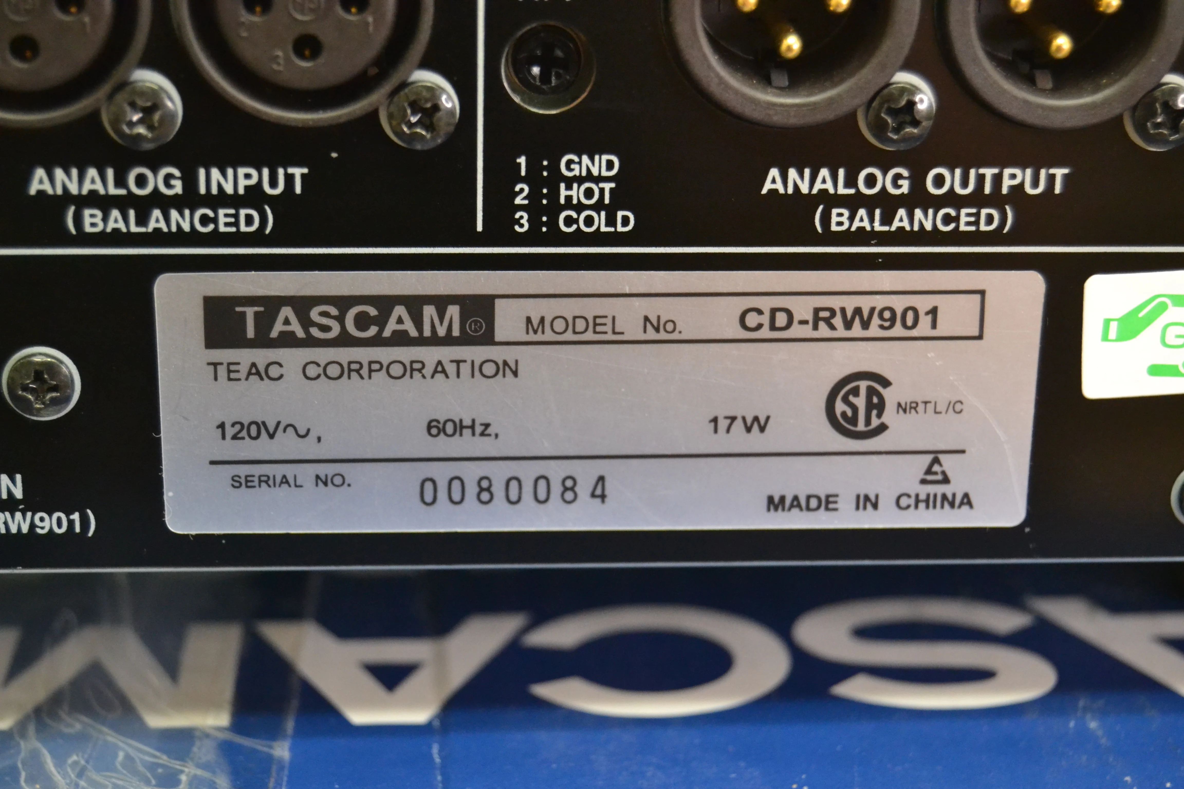 Tascam CD-RW901 CD Recorder/Player * Wired Remote * Box * Printed Manual - Image 16