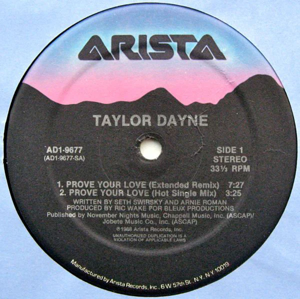 Taylor Dayne - Prove Your Love (12", Single) (Very Good Plus (VG+)) - Image 3