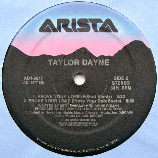 Taylor Dayne - Prove Your Love (12", Single) (Very Good Plus (VG+)) - Image 4