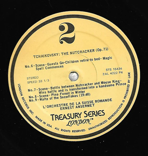 Tchaikovsky*, Ernest Ansermet, L'Orchestre De La Suisse Romande - The Nutcracker (Complete Ballet) (2xLP, RE, RP) (Near Mint (NM or M-)) - Image 3