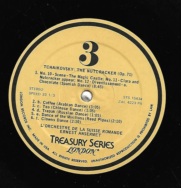 Tchaikovsky*, Ernest Ansermet, L'Orchestre De La Suisse Romande - The Nutcracker (Complete Ballet) (2xLP, RE, RP) (Near Mint (NM or M-)) - Image 4