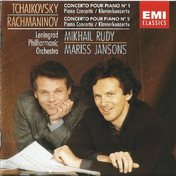 Tchaikovsky*, Rachmaninov* - Leningrad Philharmonic Orchestra - Mikhaïl Rudy, Mariss Jansons - Concerto Pour Piano No 1 - Concerto Pour Piano No 2 (CD) (Near Mint (NM or M-))