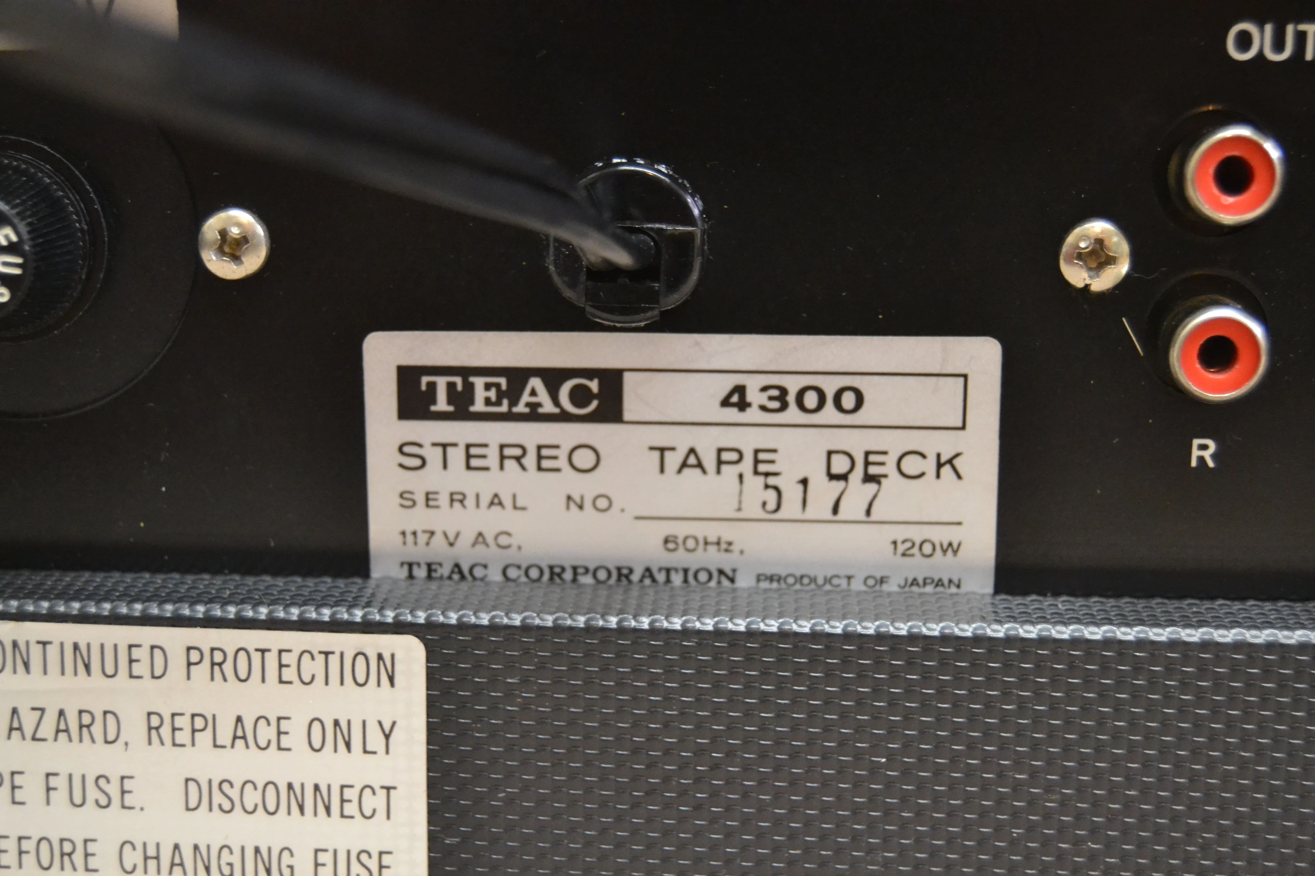 Teac 4300 ( aka A-4300 ) Reel to Reel Tape Recorder * AutoReverse * Fully Serviced * New Belts - Image 18