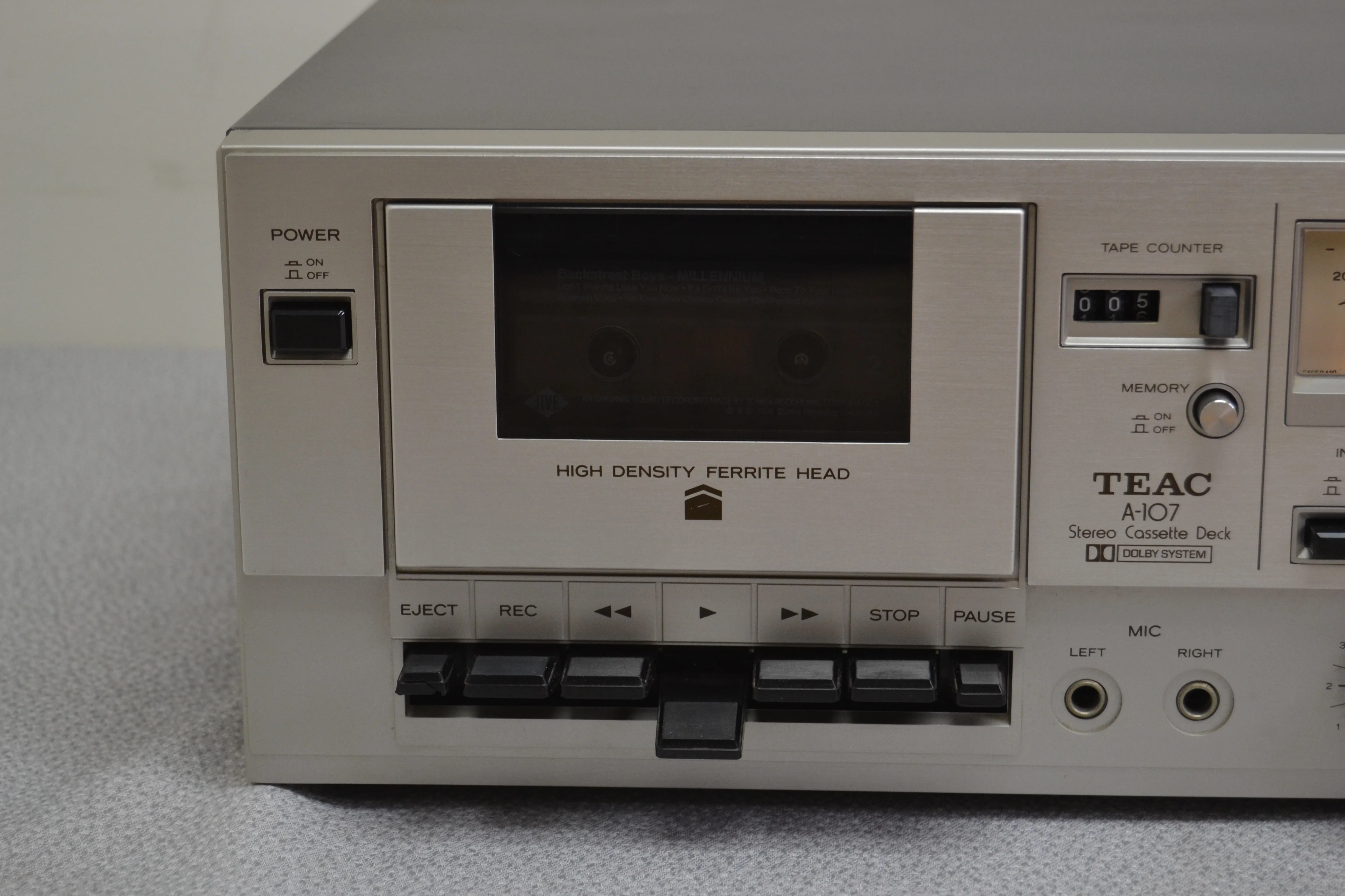 Teac A-107 Single Cassette Deck * Fully Serviced * New Belts - Image 2