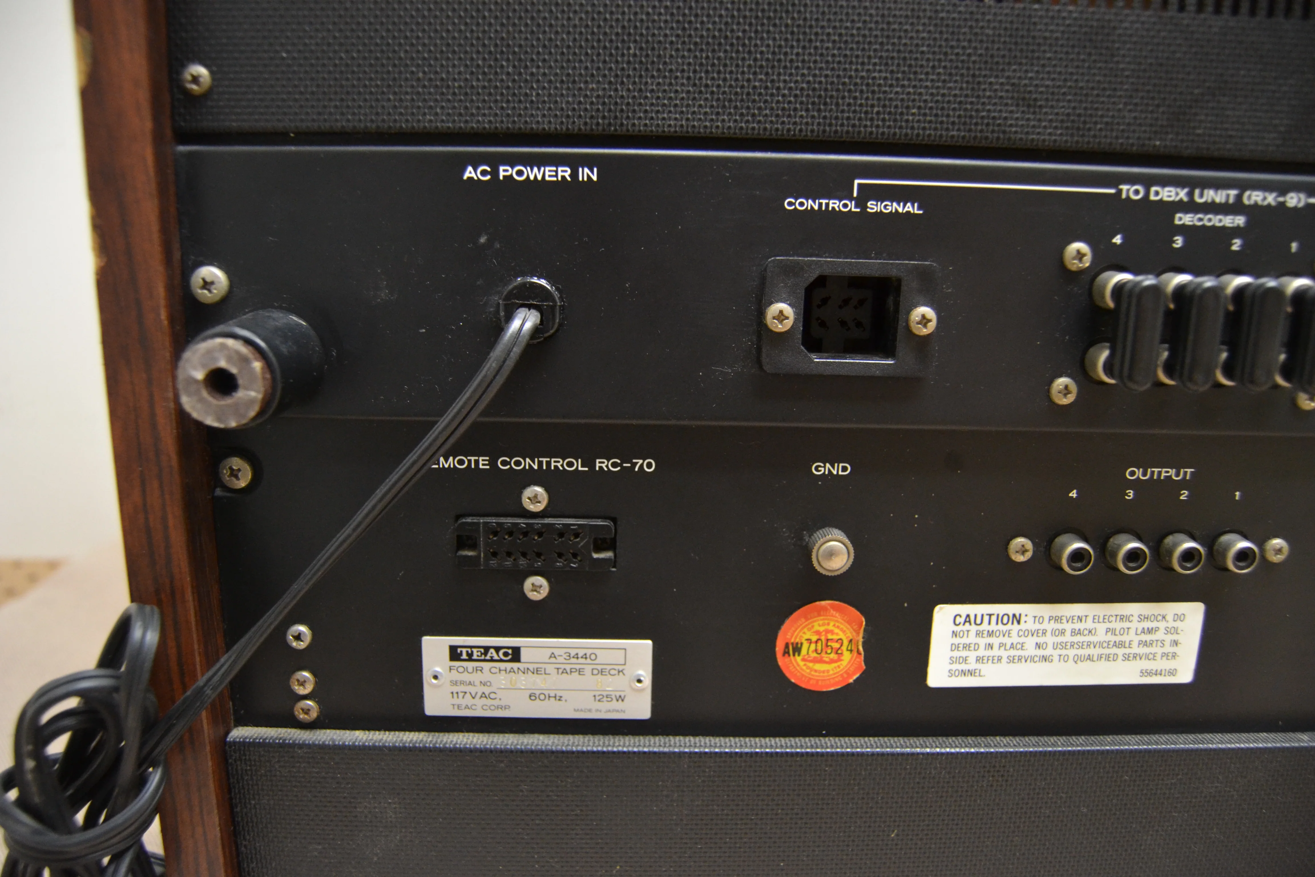 TEAC A-3440 4-Channel Multitrack Tape Deck with Simul-Sync (1979-85) * Fully Serviced * - Image 10