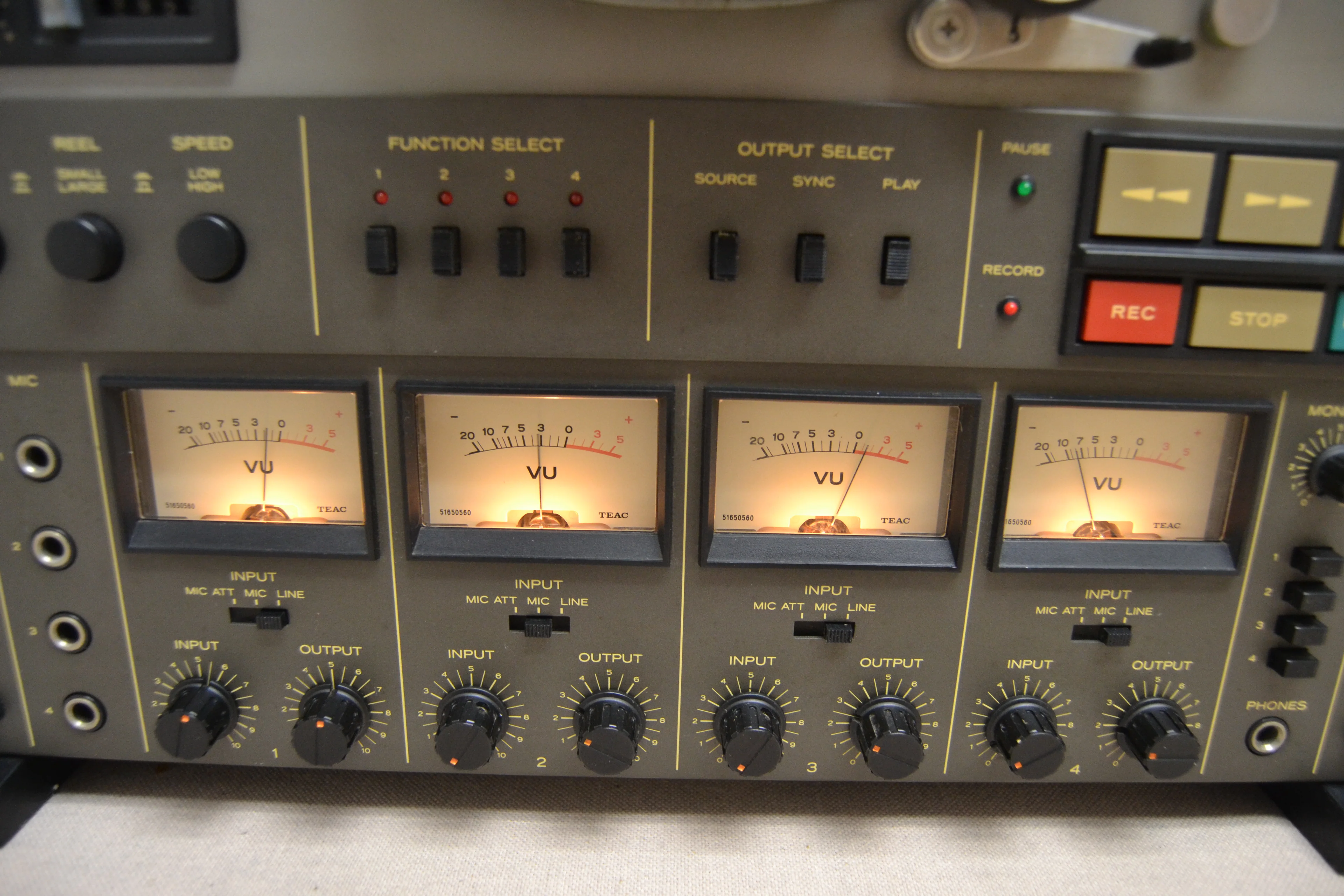 TEAC A-3440 4-Channel Multitrack Tape Deck with Simul-Sync (1979-85) * Fully Serviced * - Image 4