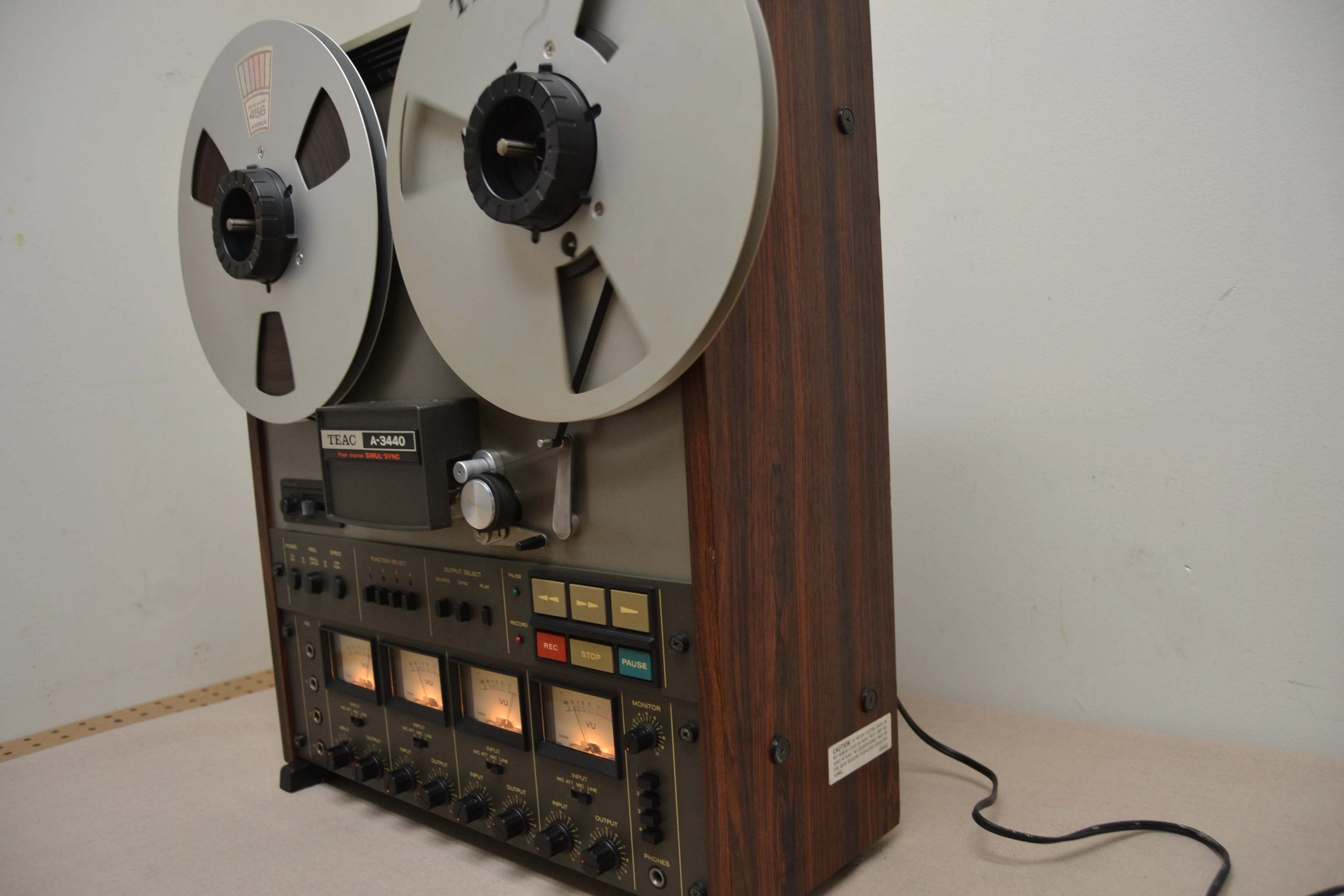 TEAC A-3440 4-Channel Multitrack Tape Deck with Simul-Sync (1979-85) * Fully Serviced * - Image 8