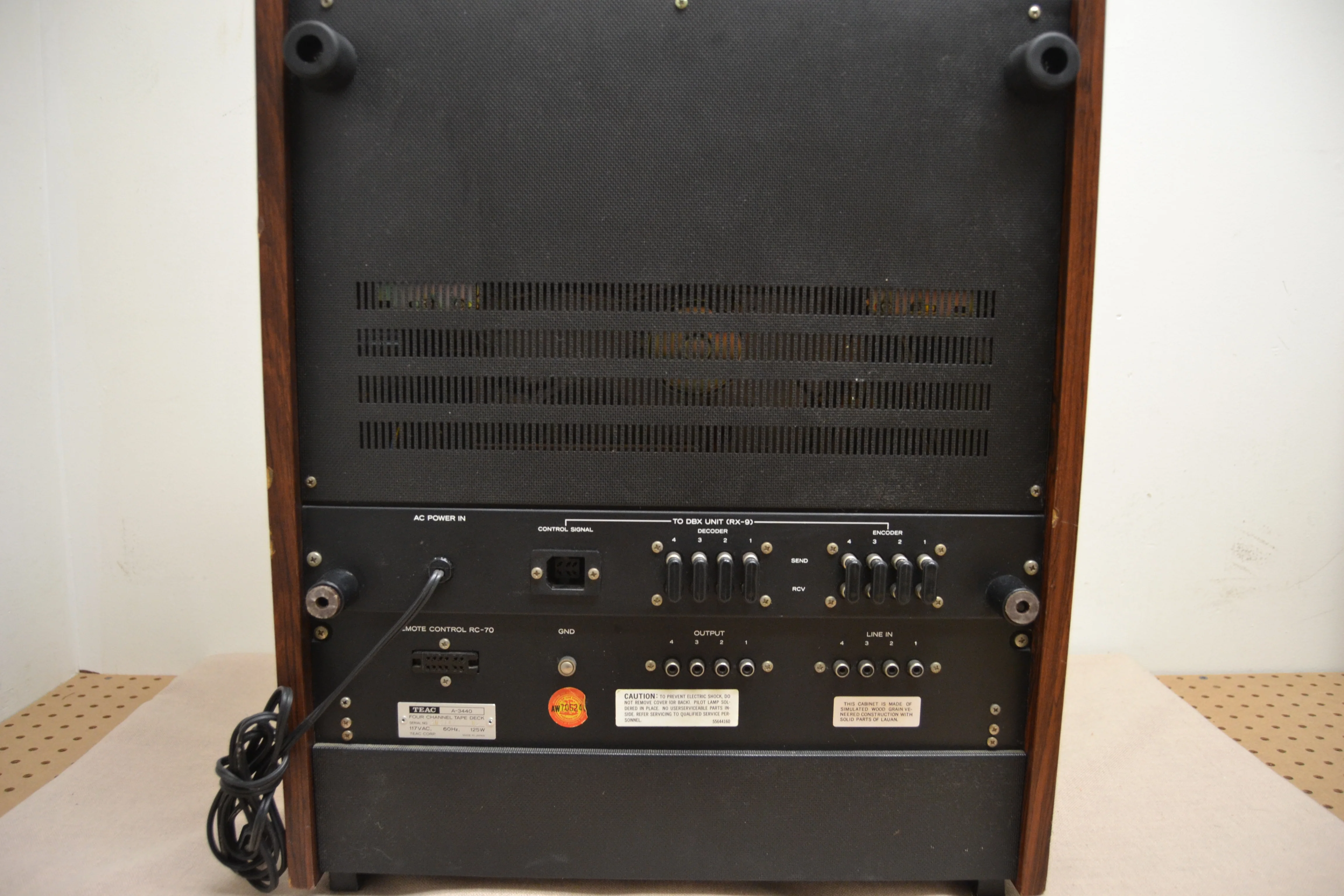TEAC A-3440 4-Channel Multitrack Tape Deck with Simul-Sync (1979-85) * Fully Serviced * - Image 9