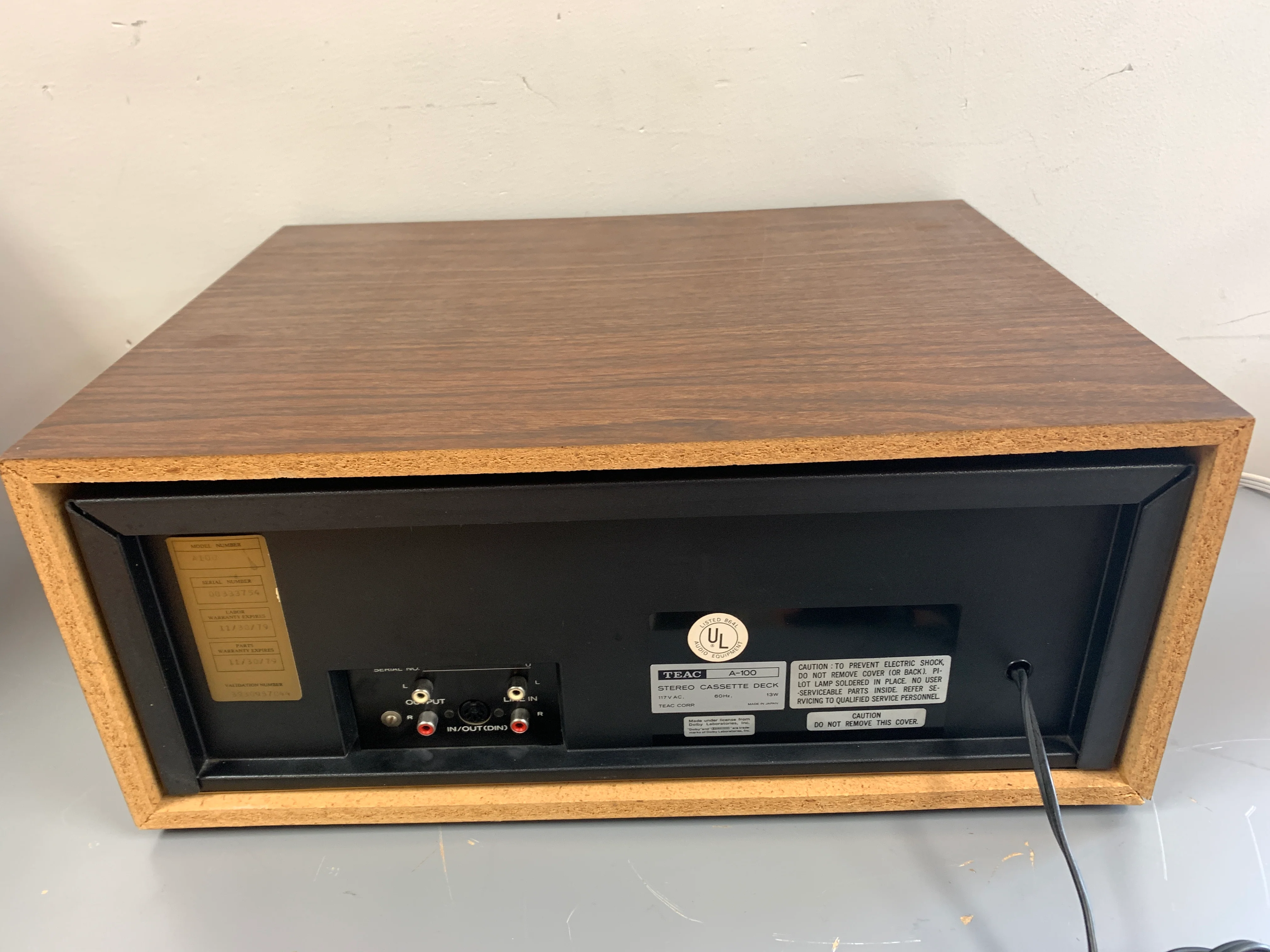 Teac A100 Stereo Cassette Deck - Image 11