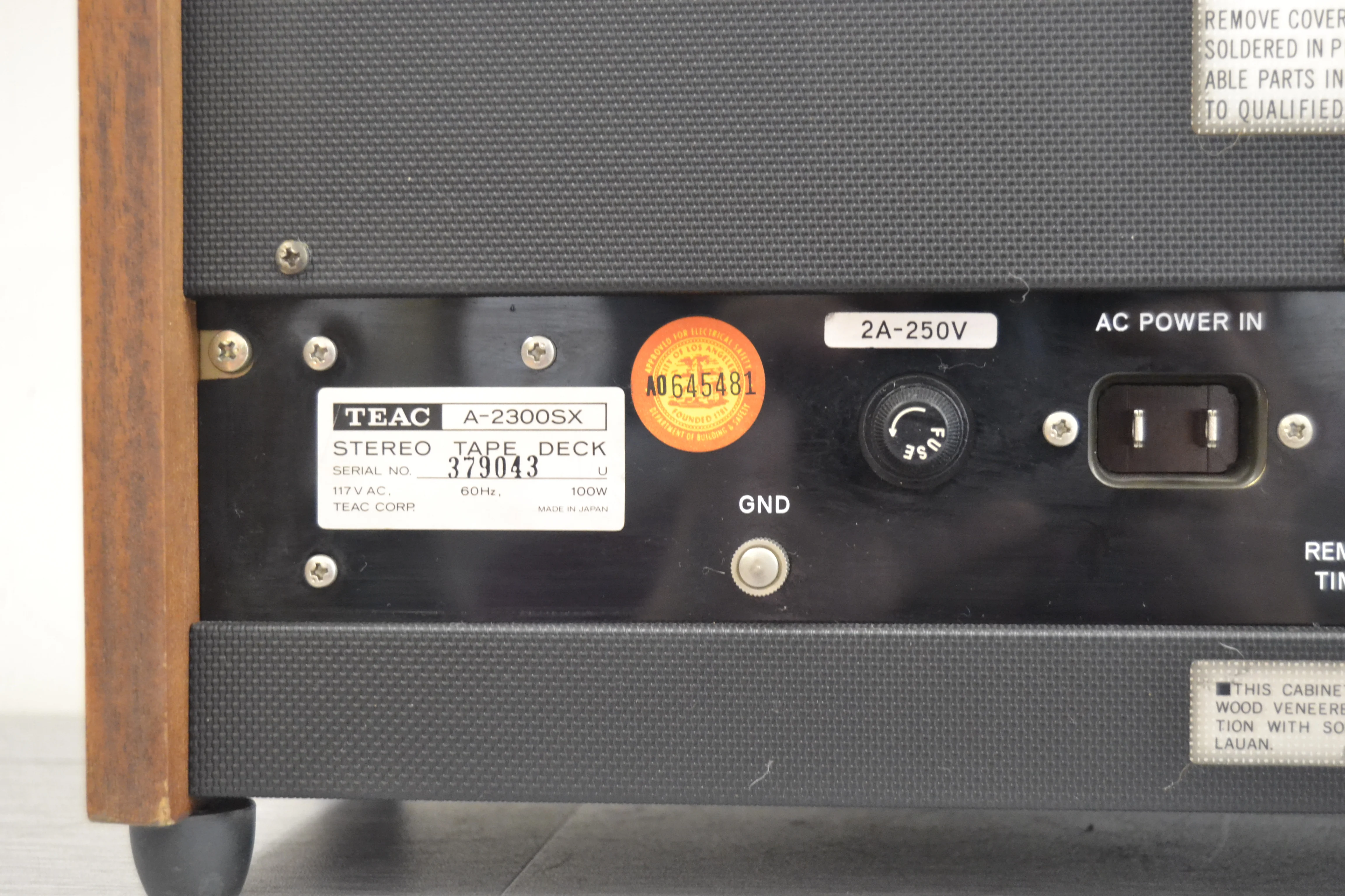 Teac A2300SX Reel to Reel Recorder 7 inch - Image 10