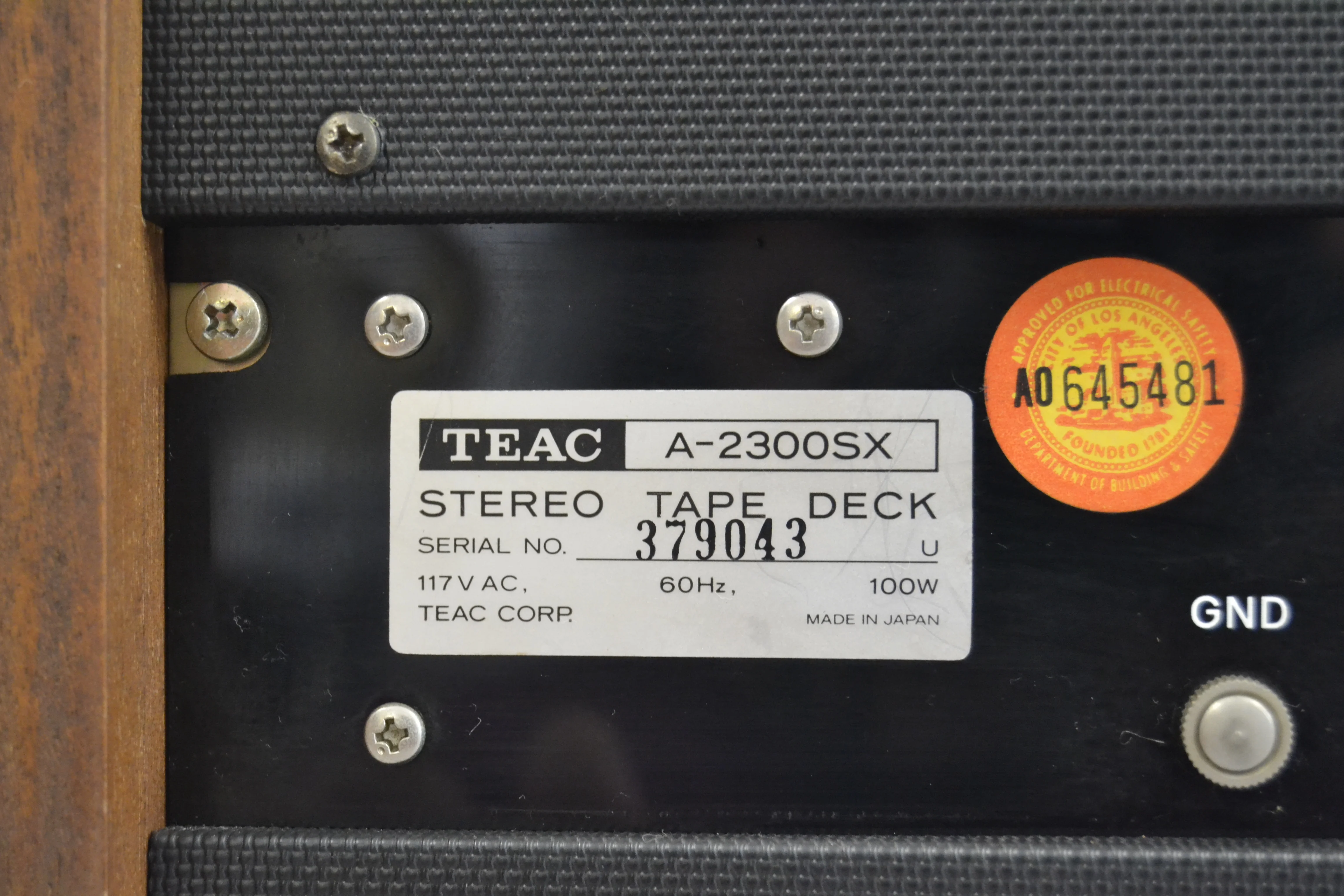 Teac A2300SX Reel to Reel Recorder 7 inch - Image 13