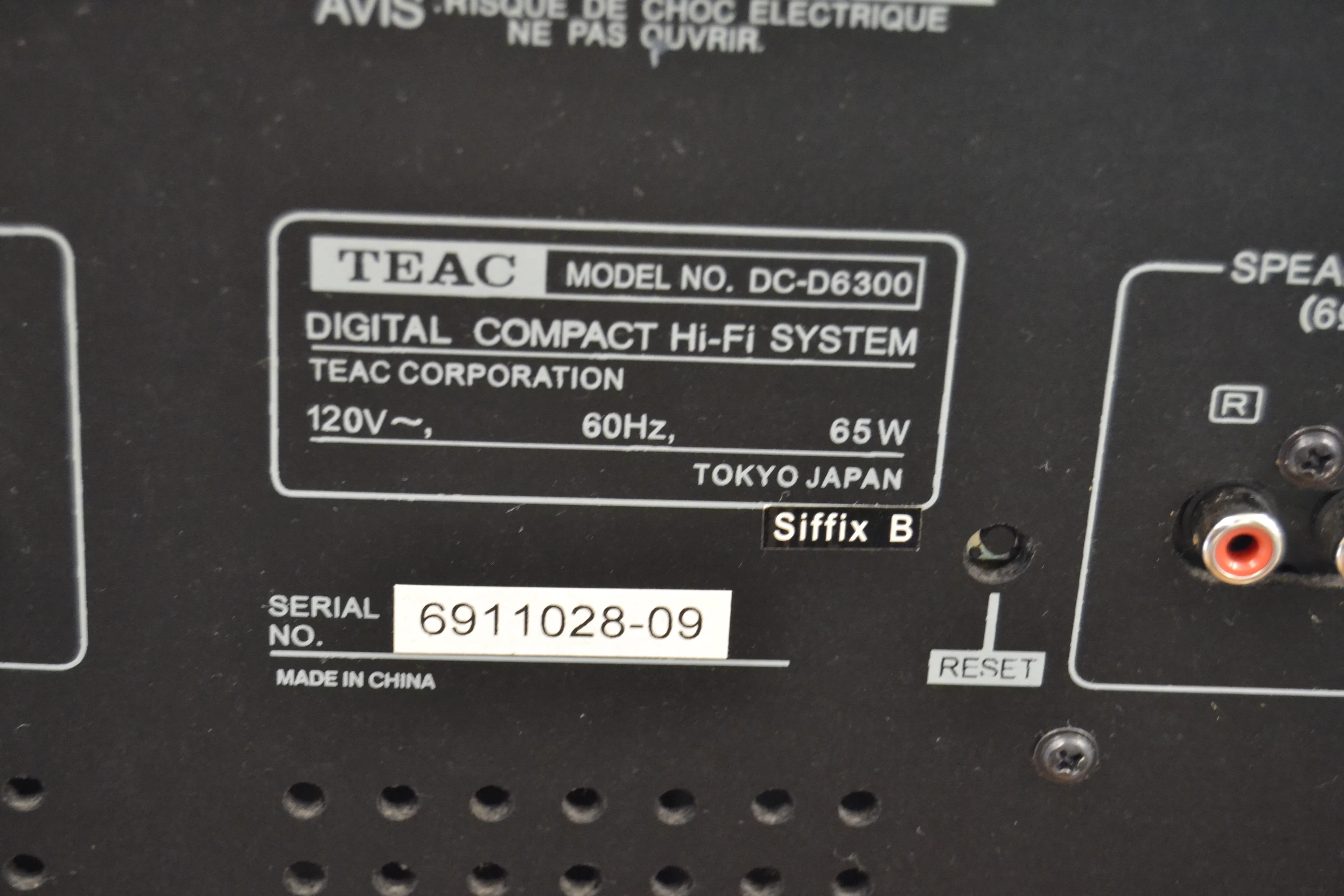 Teac DC-D6300 Compact Hi-Fi System * Fully Functional * New Cassette Belts - Image 21