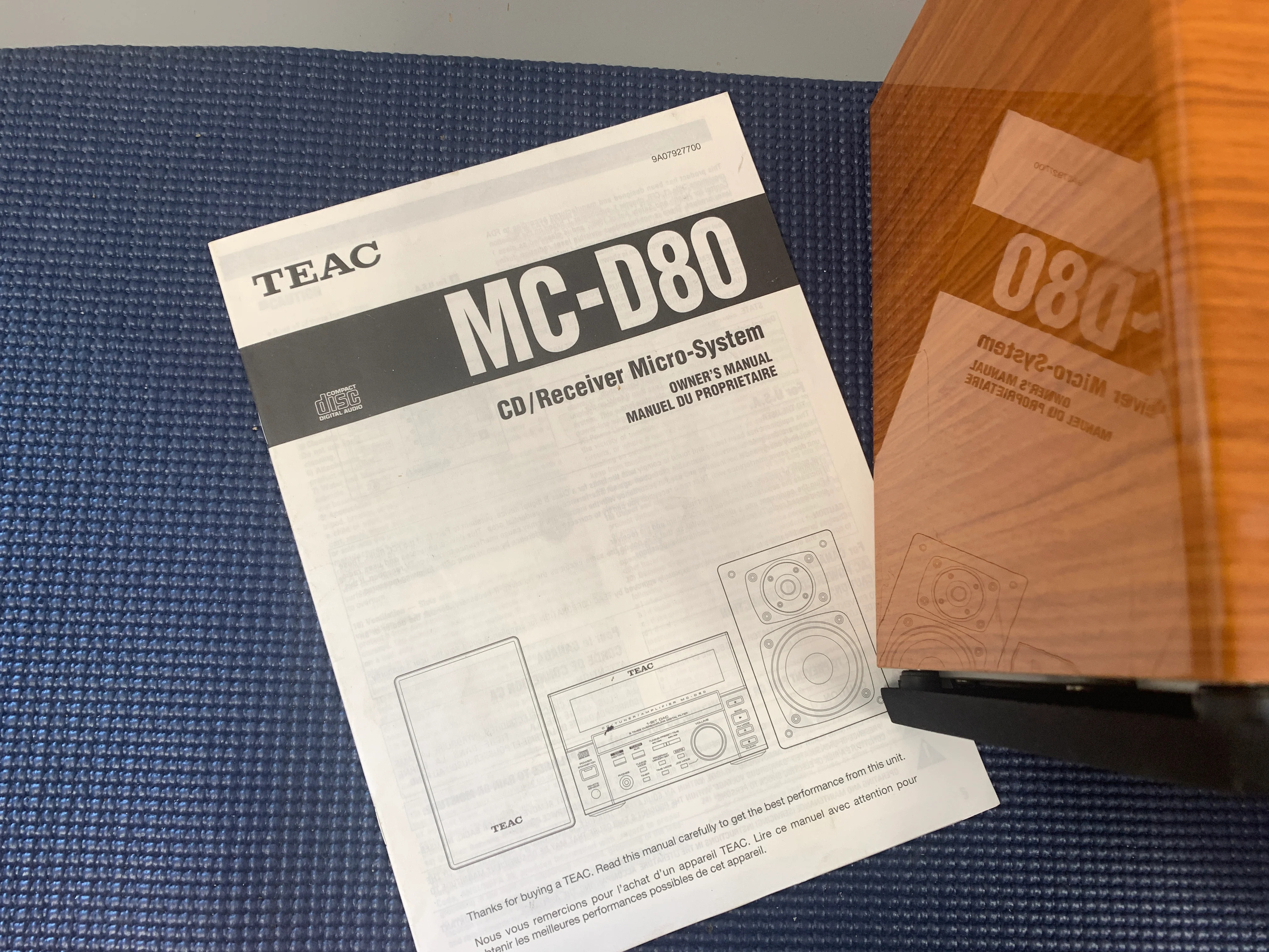 Teac MC-D80 * AM/FM/CD Mini Receiver * Speakers * Phono Input - Image 6
