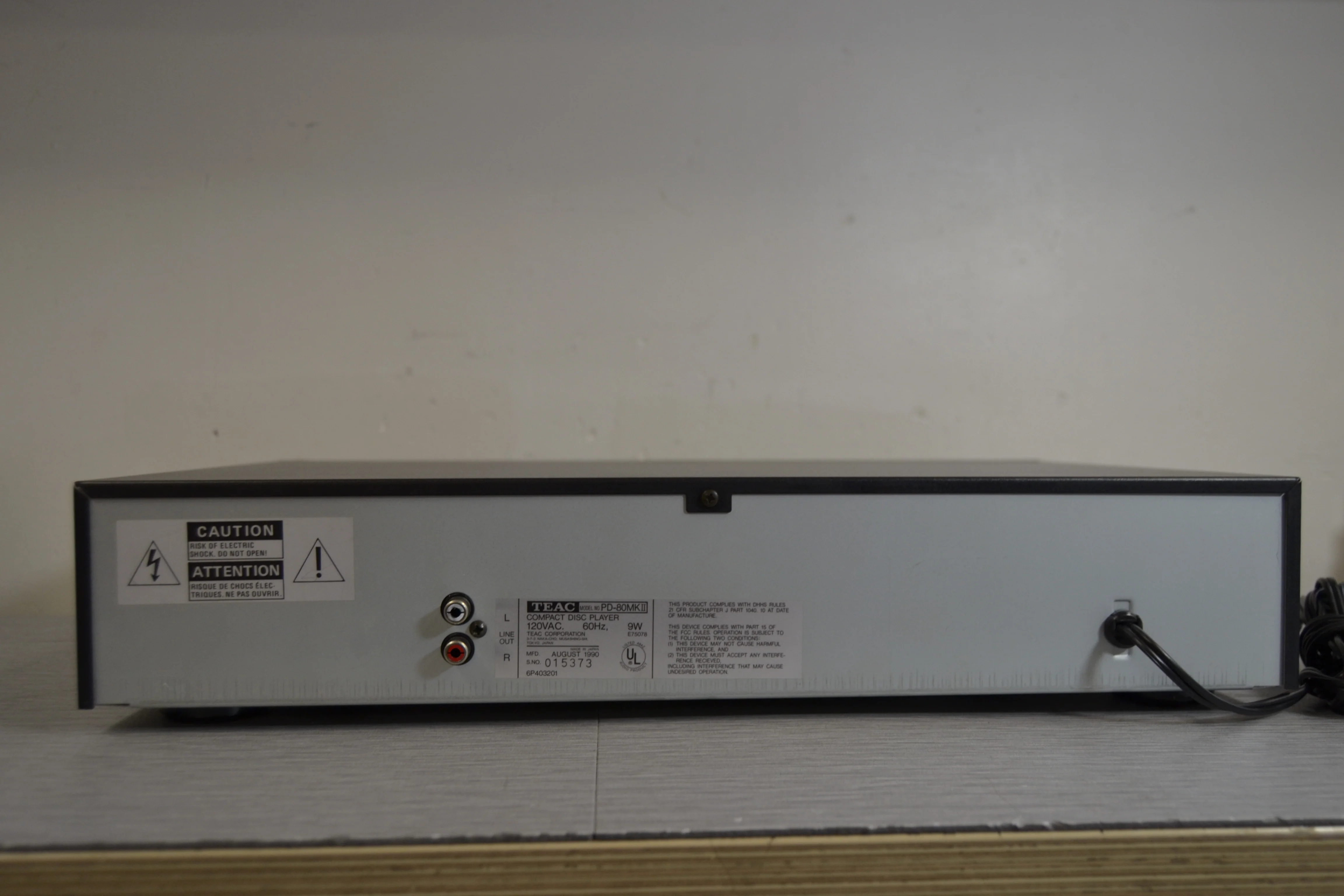 Teac PD-80 Single CD Player - Image 8