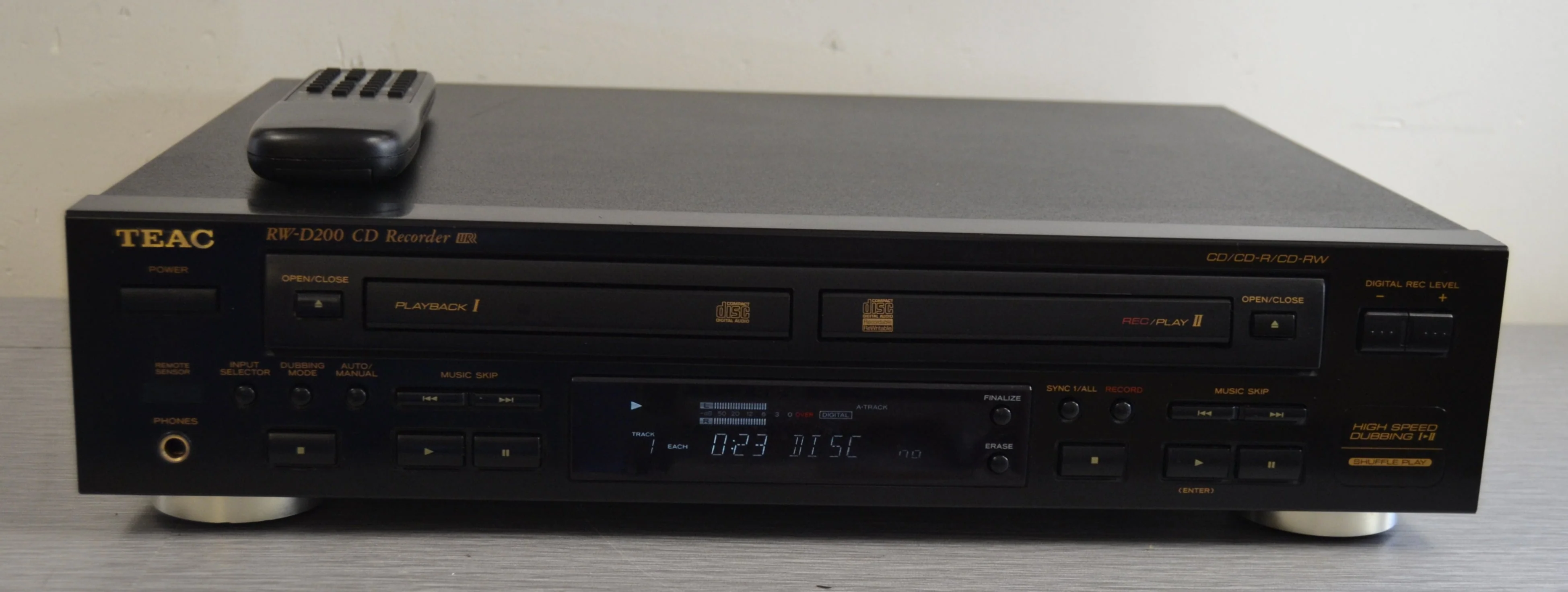 Teac RW-D200 CD Recorder & Player * Remote Control