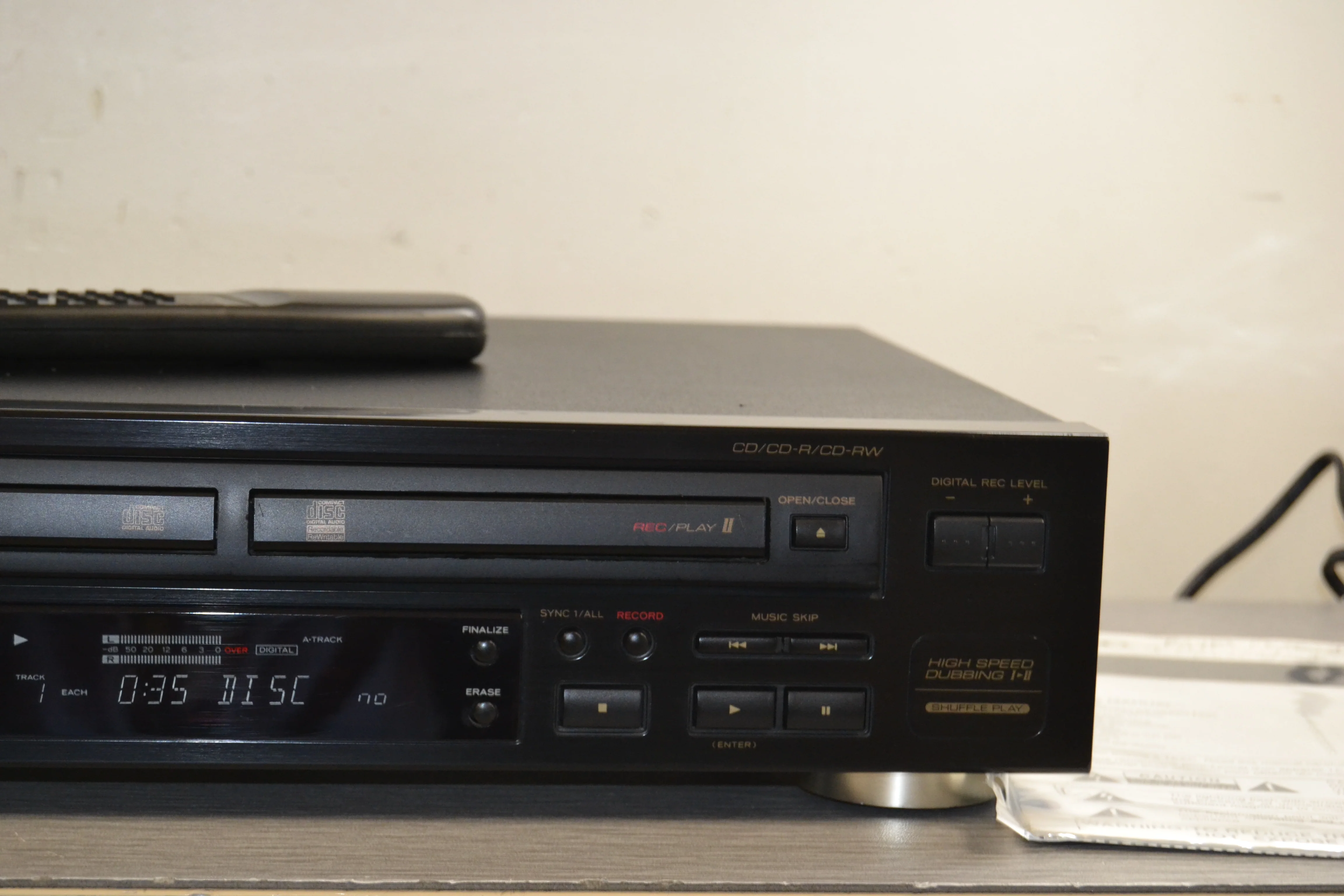 Teac RW-D200  Dual Deck CD Player and Recorder * Remote * Manual - Image 4