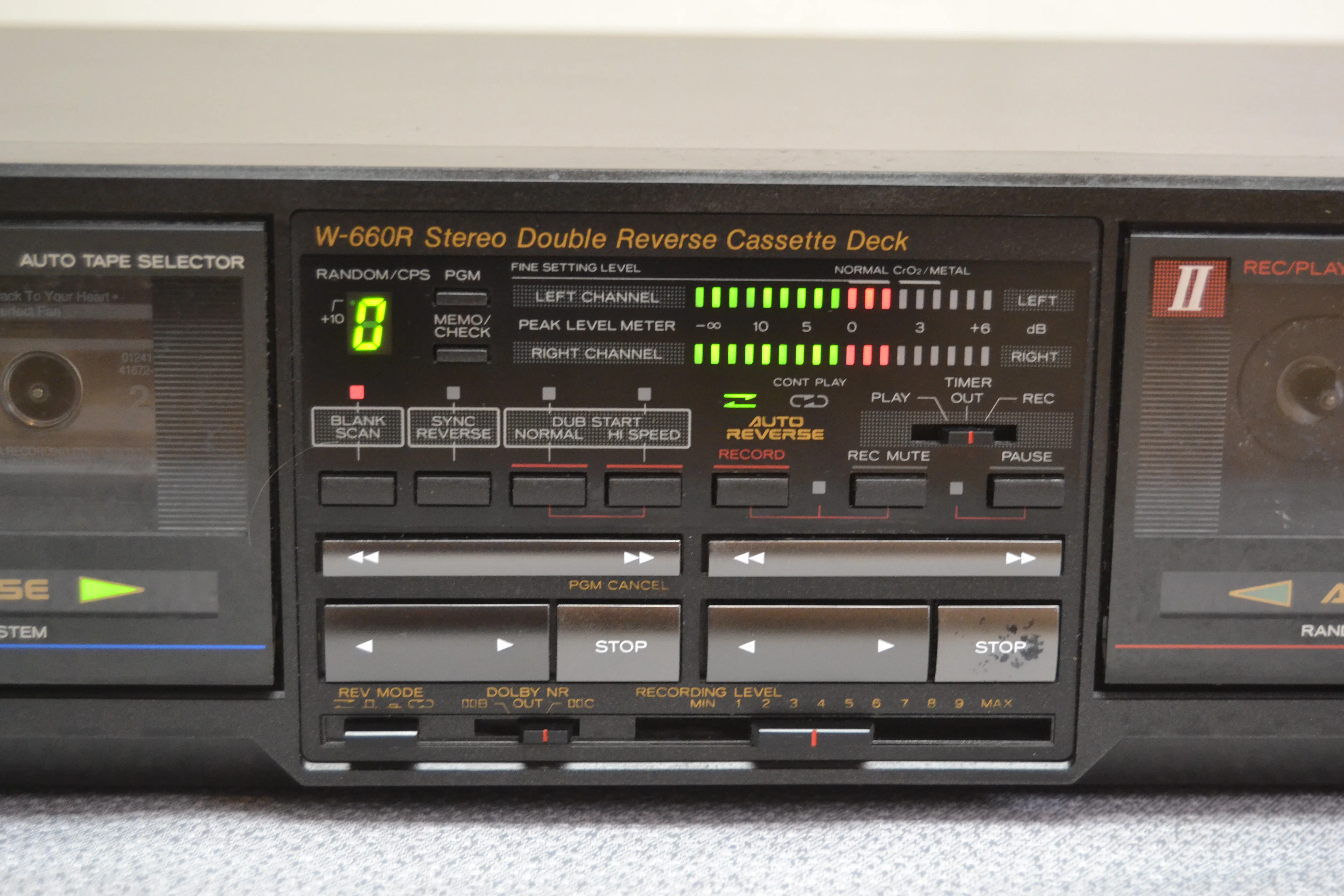 Teac W-660R Double Cassette Deck * AutoReverse * Fully Serviced * New Belts - Image 3