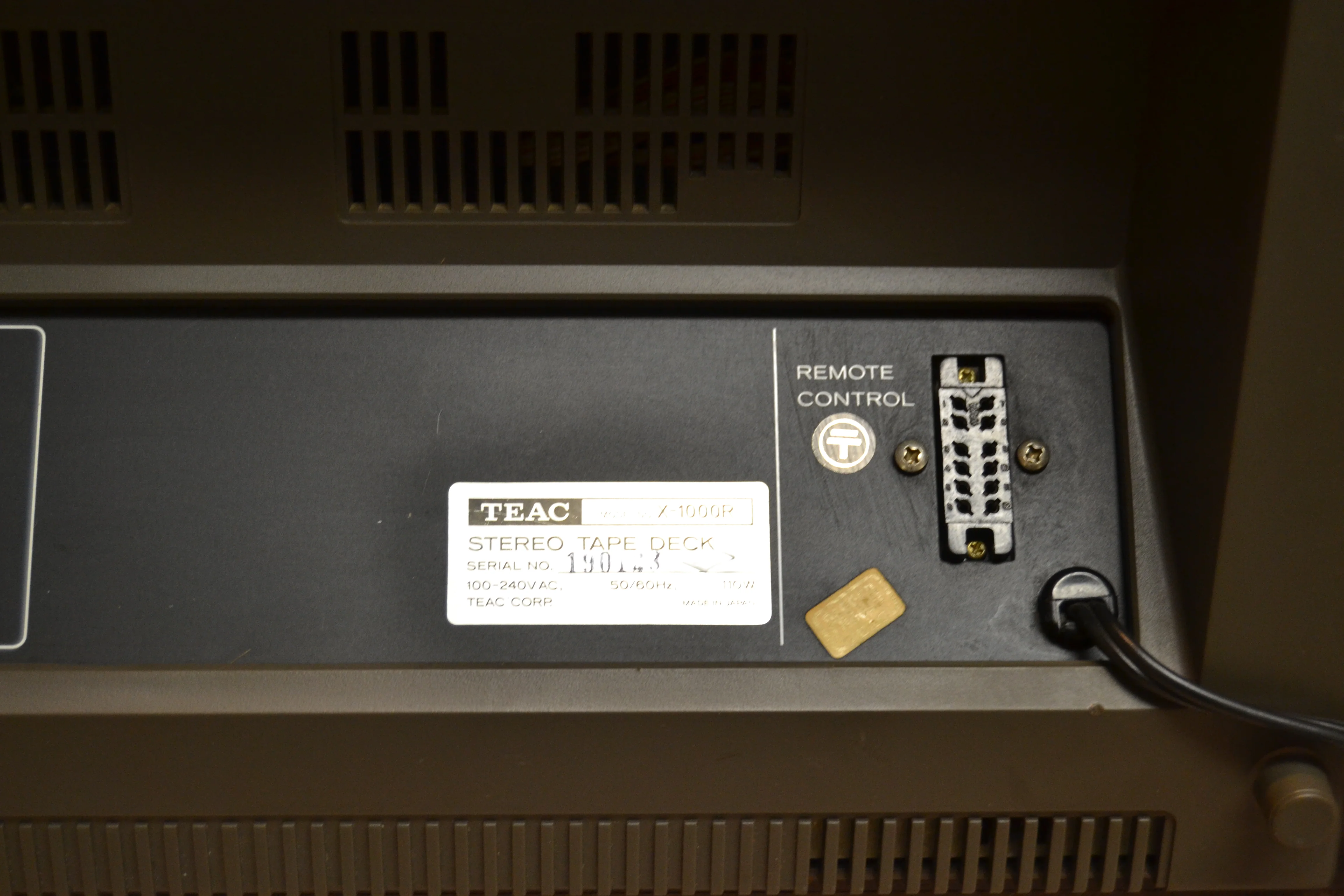 TEAC X-1000R Stereo Reel to Reel Tape Recorder (1982) * 10in * Fully serviced * New Belts - Image 11