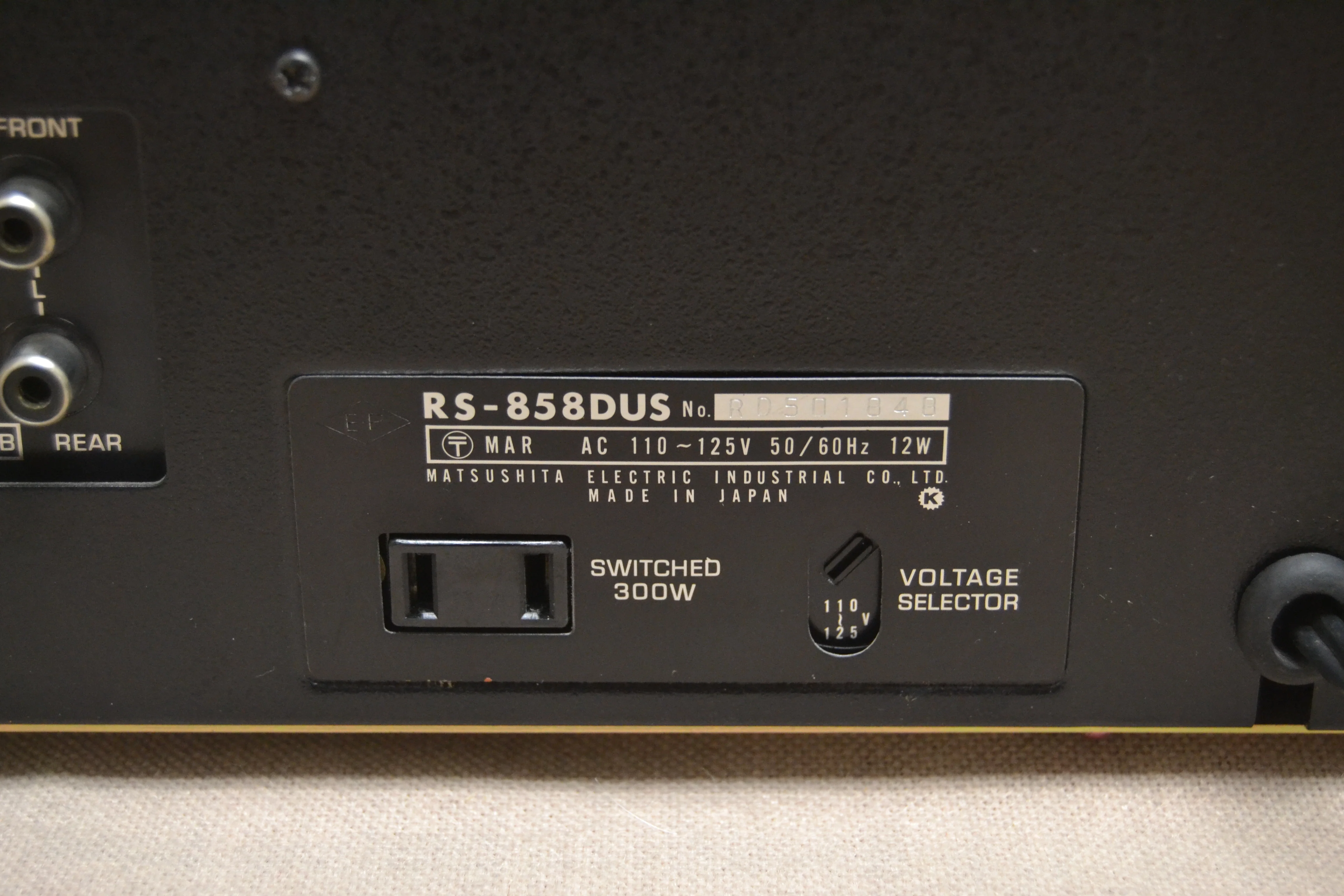 Technics RS-858DUS * 8-Track Cartridge Deck (1974) * Fully Serviced * New Belts * Original Box - Image 14
