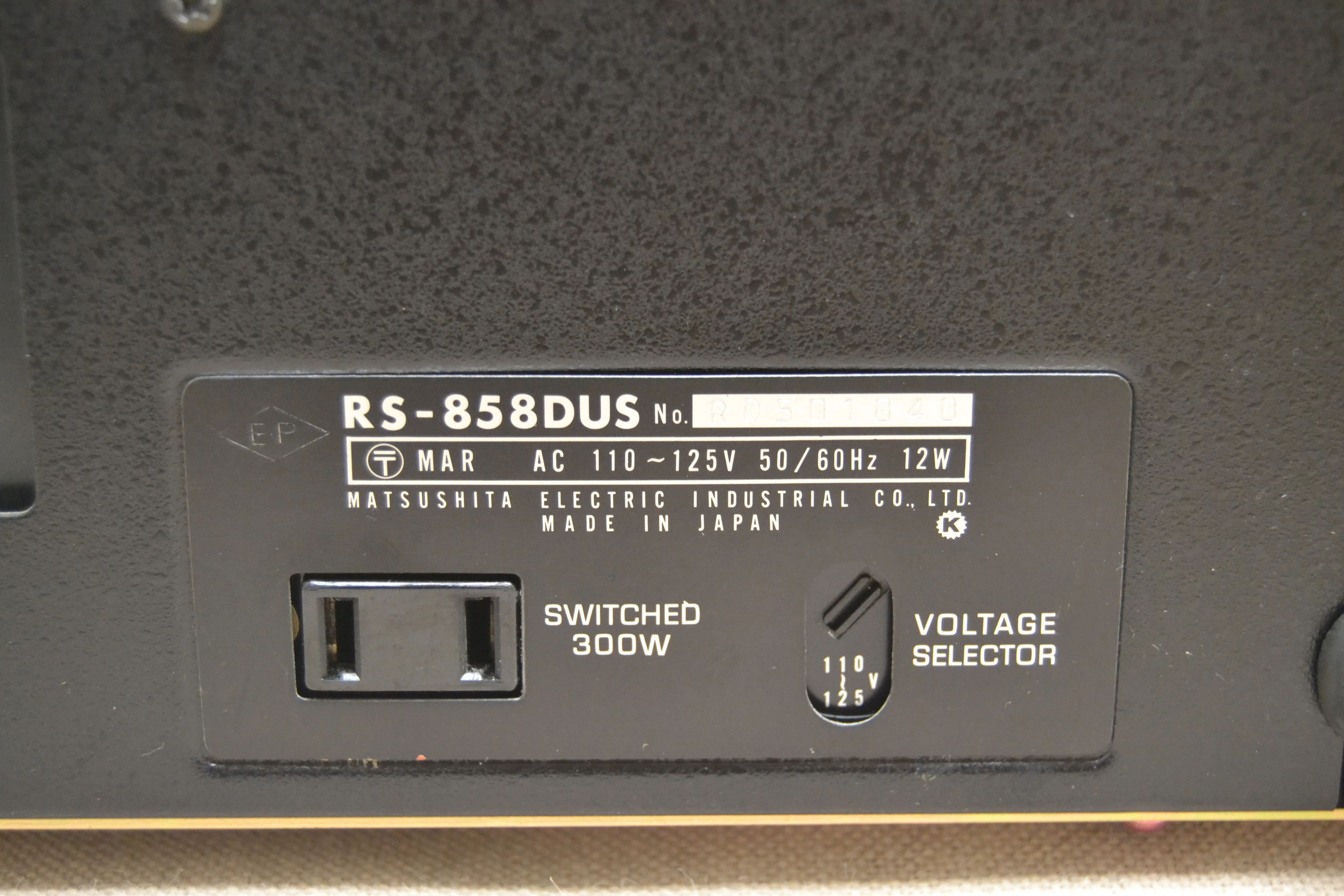 Technics RS-858DUS * 8-Track Cartridge Deck (1974) * Fully Serviced * New Belts * Original Box - Image 15