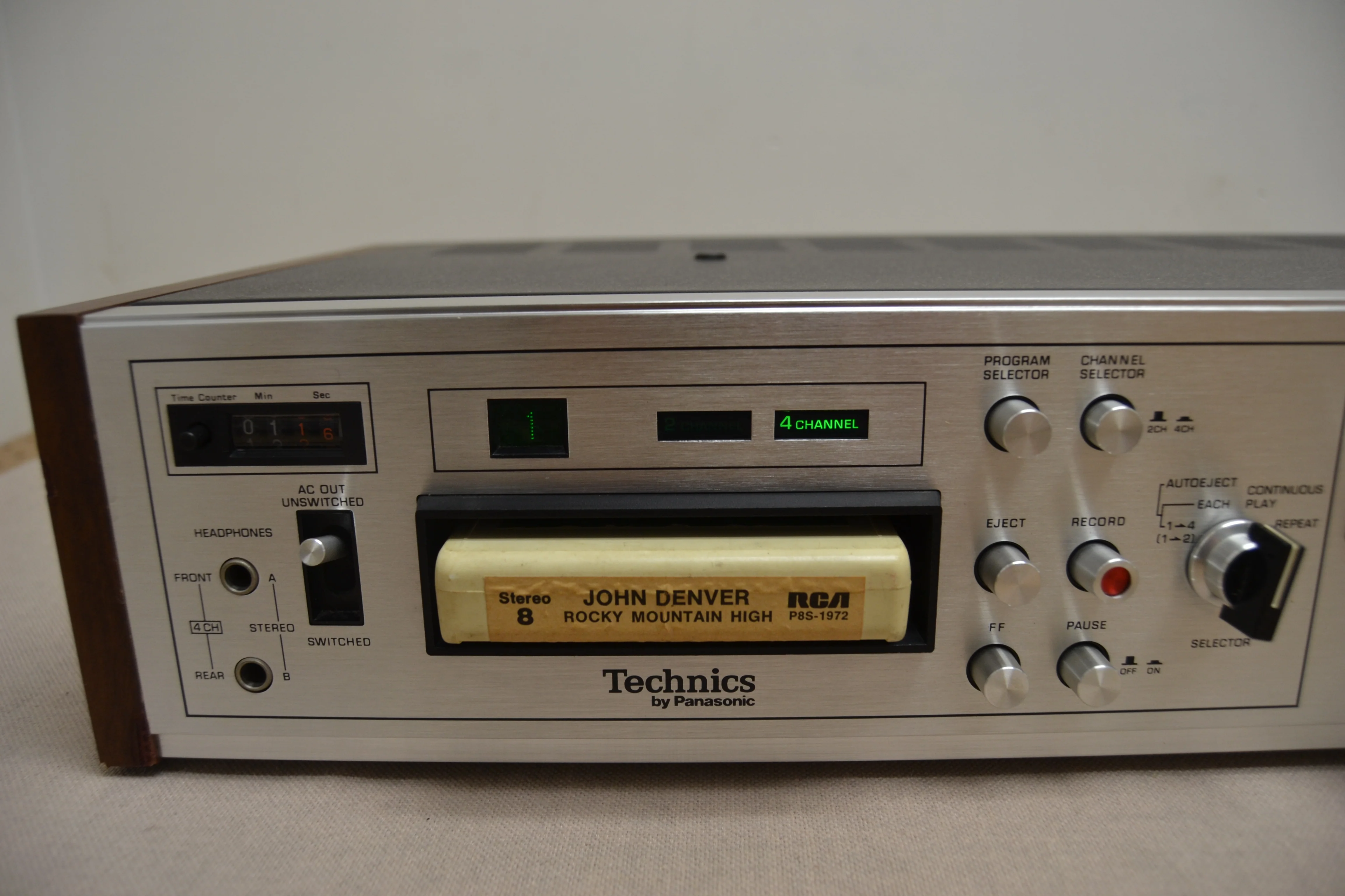 Technics RS-858DUS * 8-Track Cartridge Deck (1974) * Fully Serviced * New Belts * Original Box - Image 5