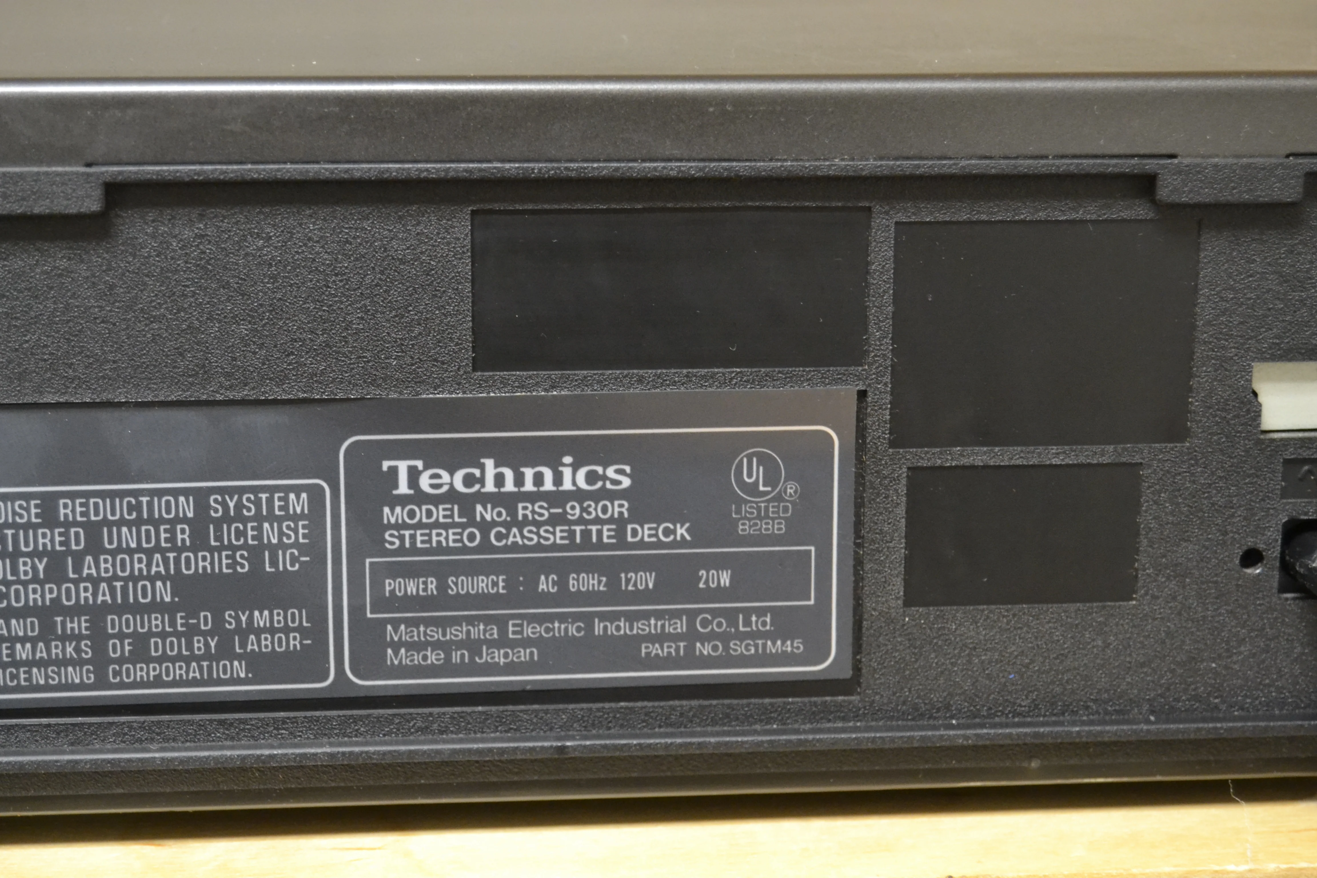 Technics RS-930R Single Cassette Deck - Image 15