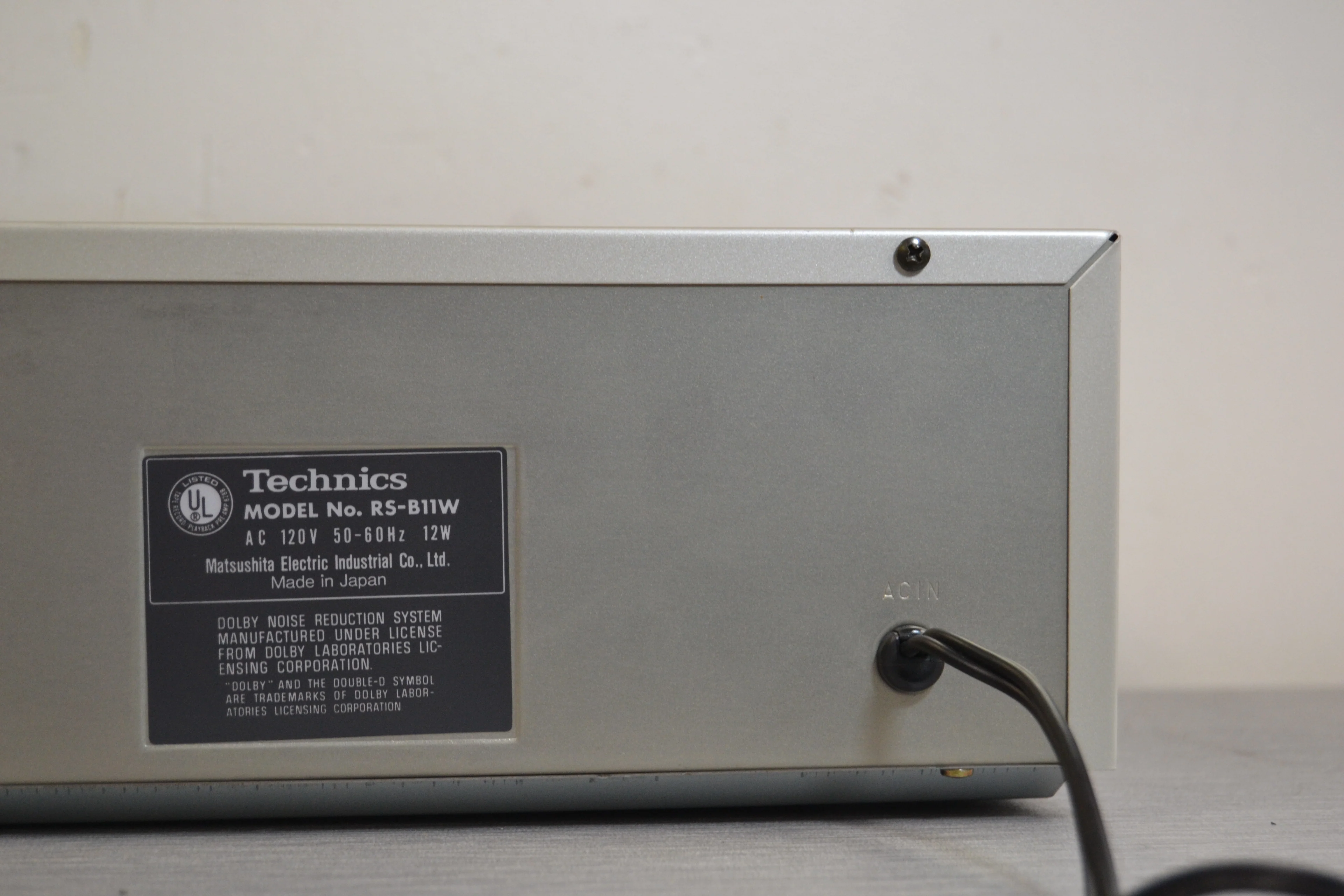 Technics RS-B11W Double Cassette Deck * Manual - Image 12