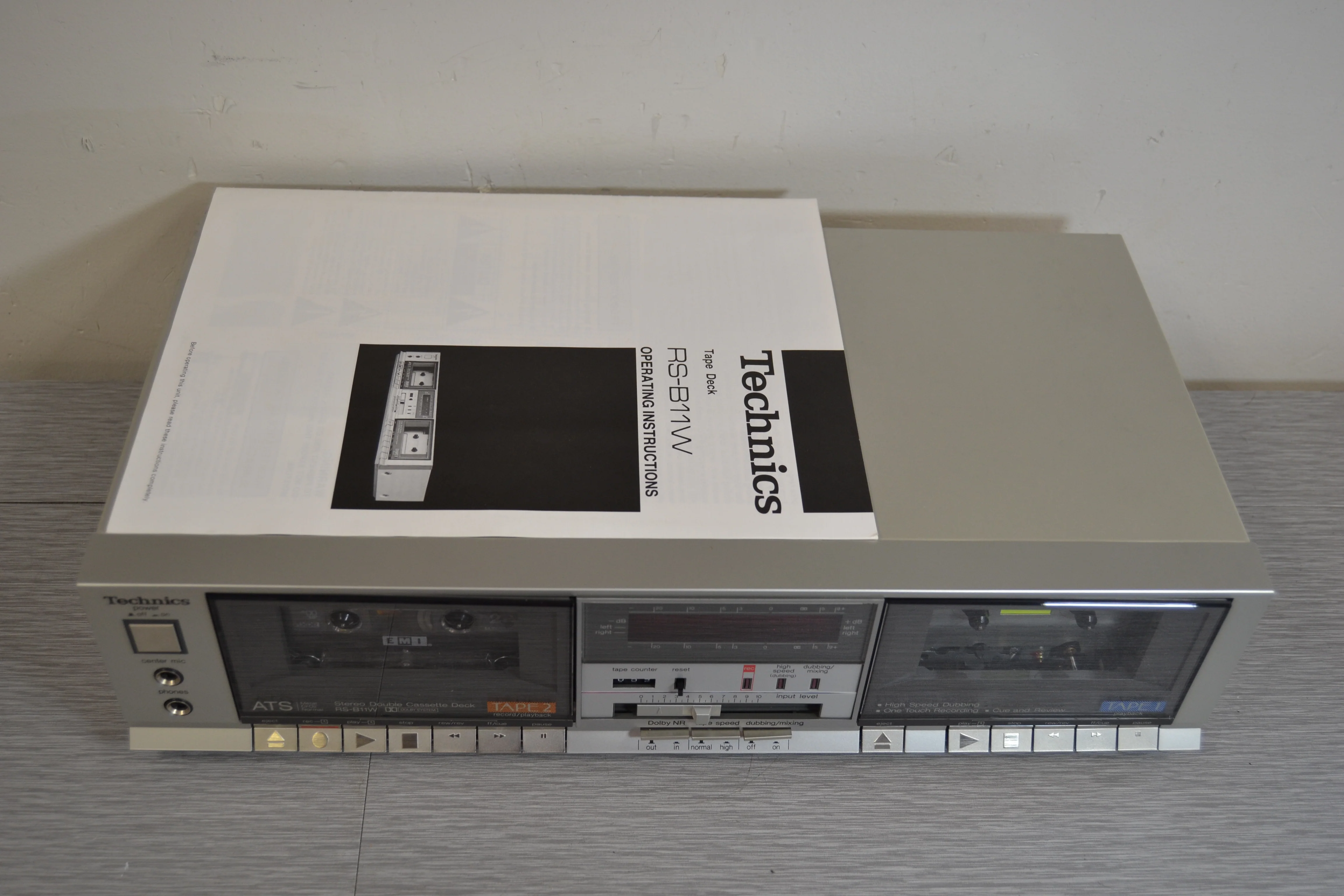 Technics RS-B11W Double Cassette Deck * Manual - Image 2