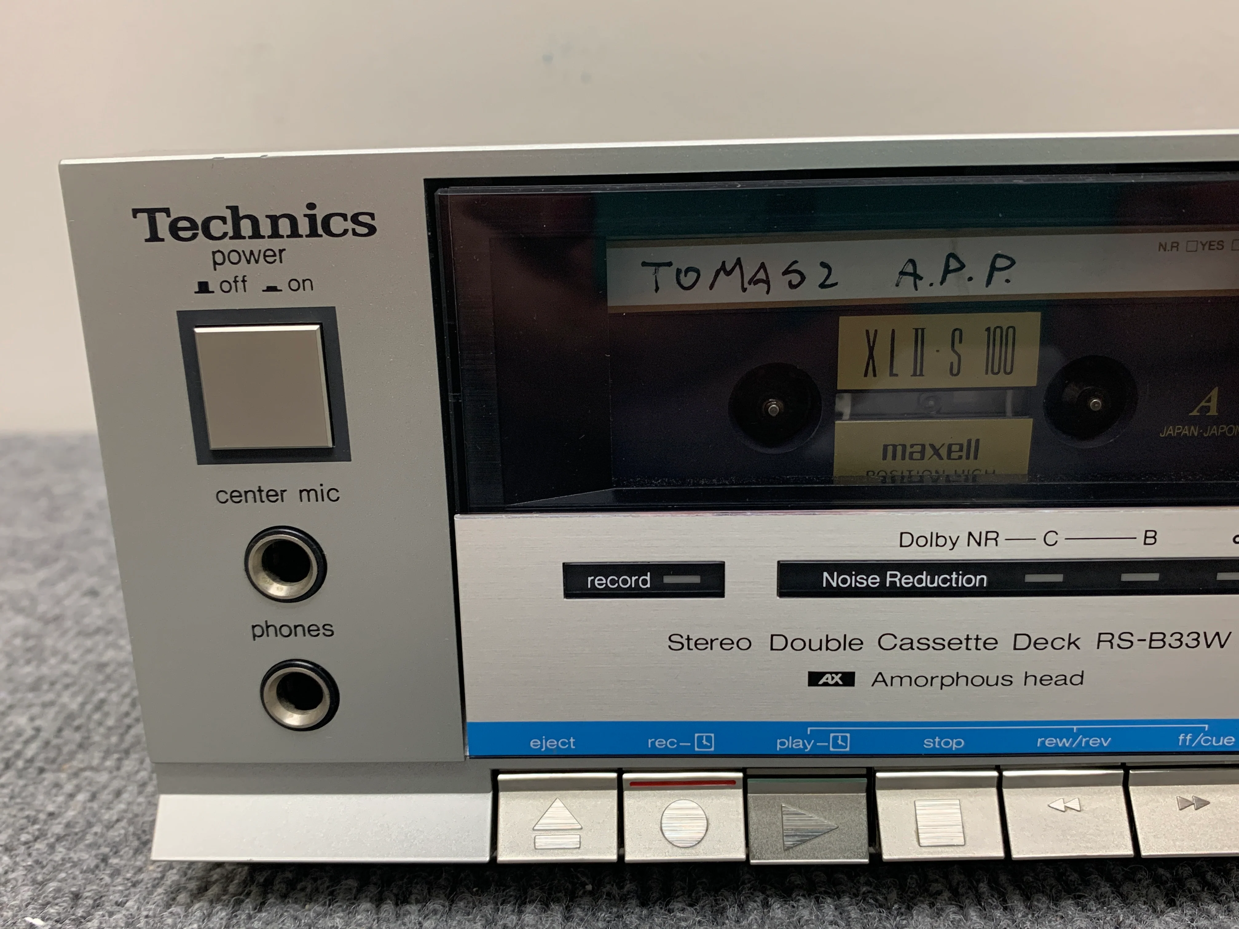 Technics RS-B33W Double Cassette Deck - Image 2
