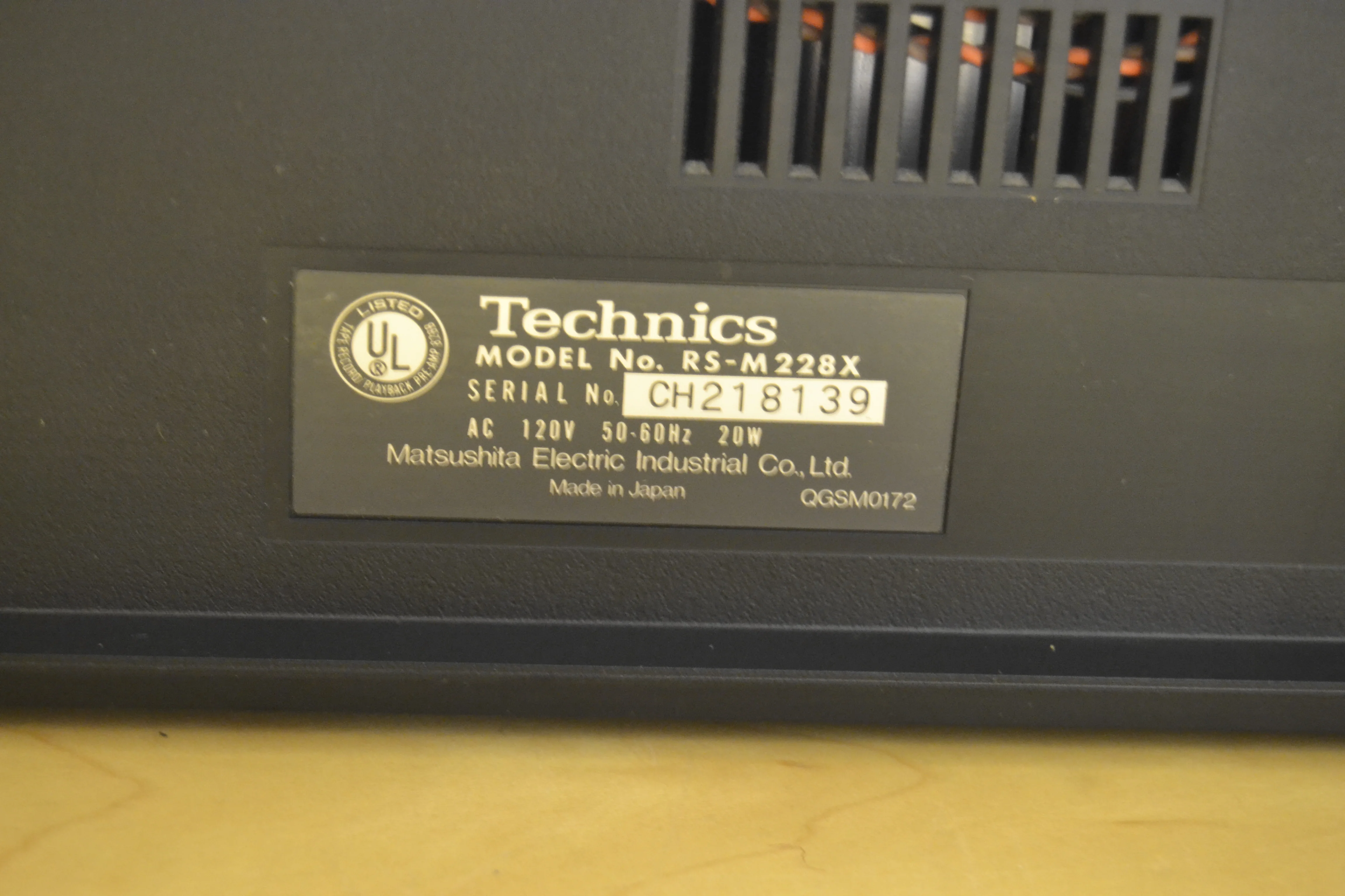 Technics RS-M228X Single Cassette Deck - Image 14