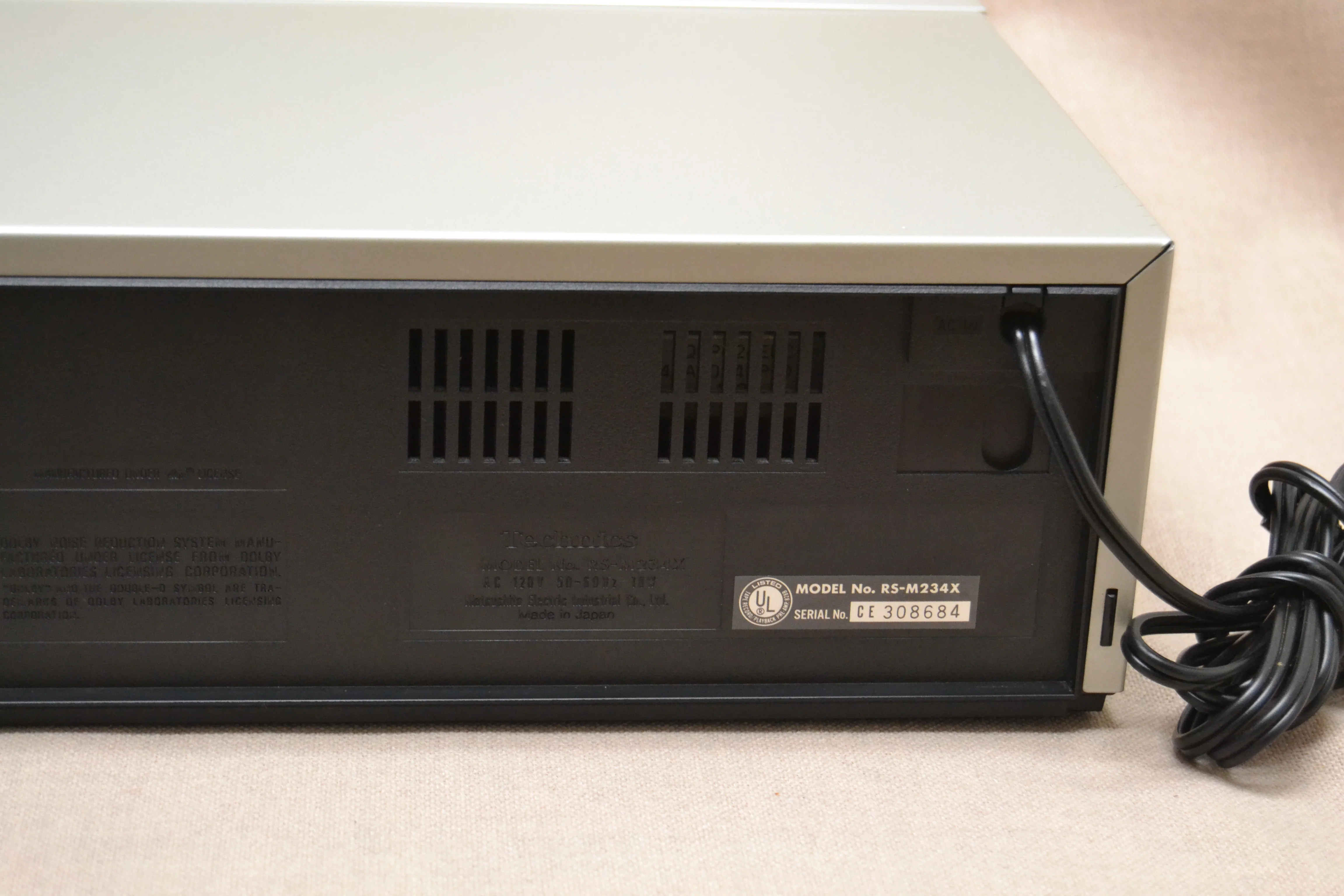Technics RS-M234X Single Cassette Deck * Fully Serviced * New Belts - Image 11