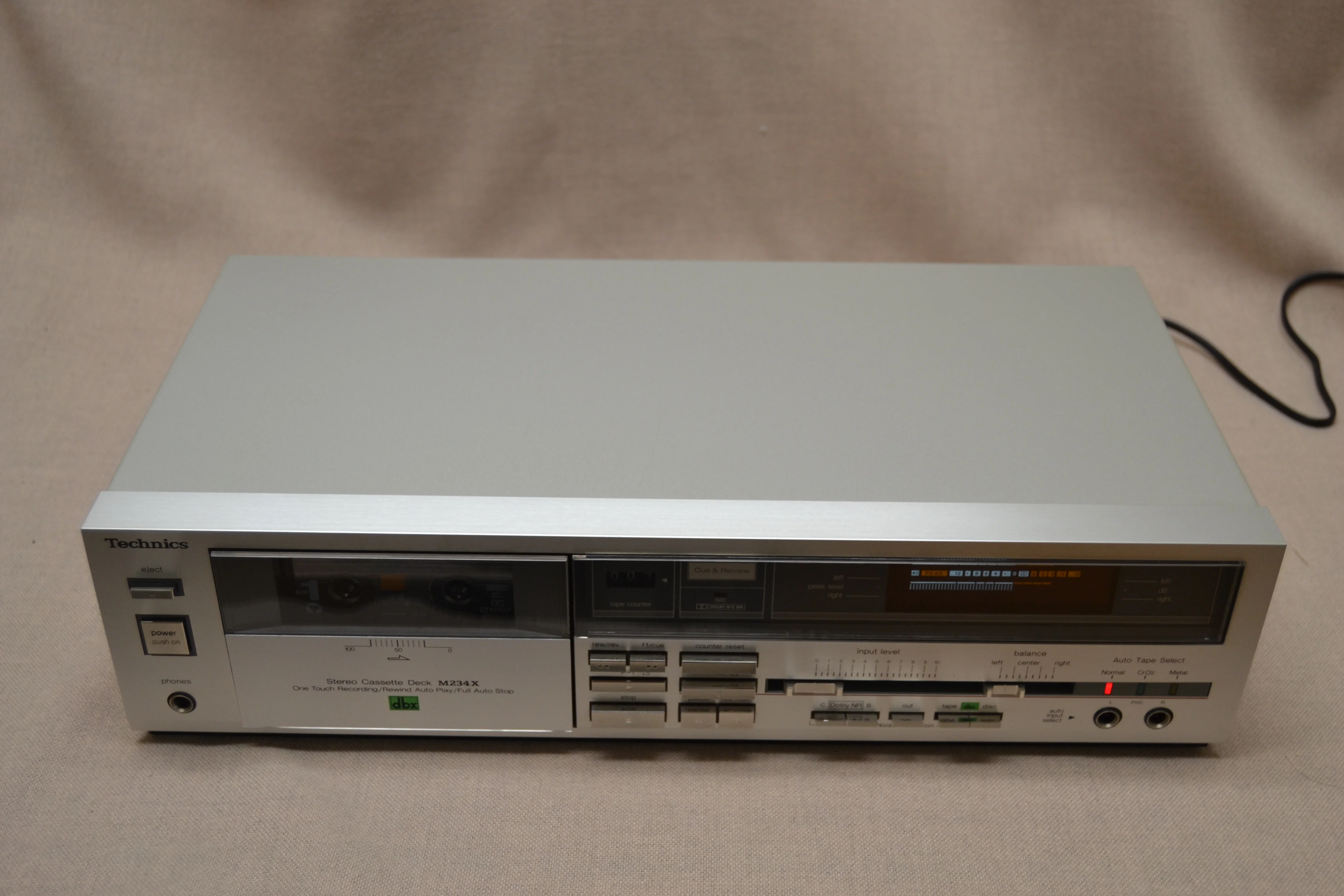 Technics RS-M234X Single Cassette Deck * Fully Serviced * New Belts - Image 5